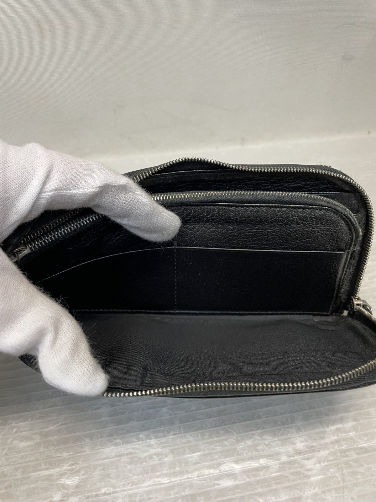 長財布 JIL SANDER L字ジップ ロングウォレット ブラック