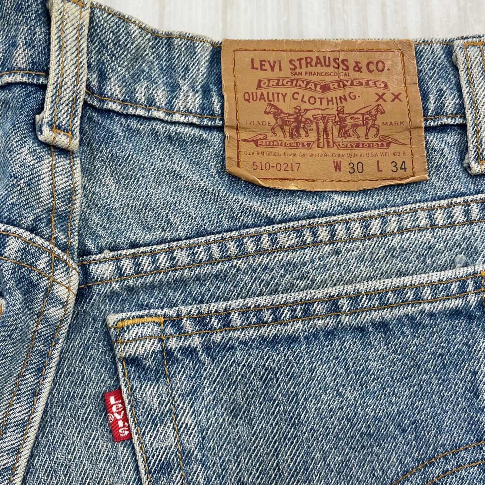 デニムパンツ 510-0217USA製(w30) 30 ブルー