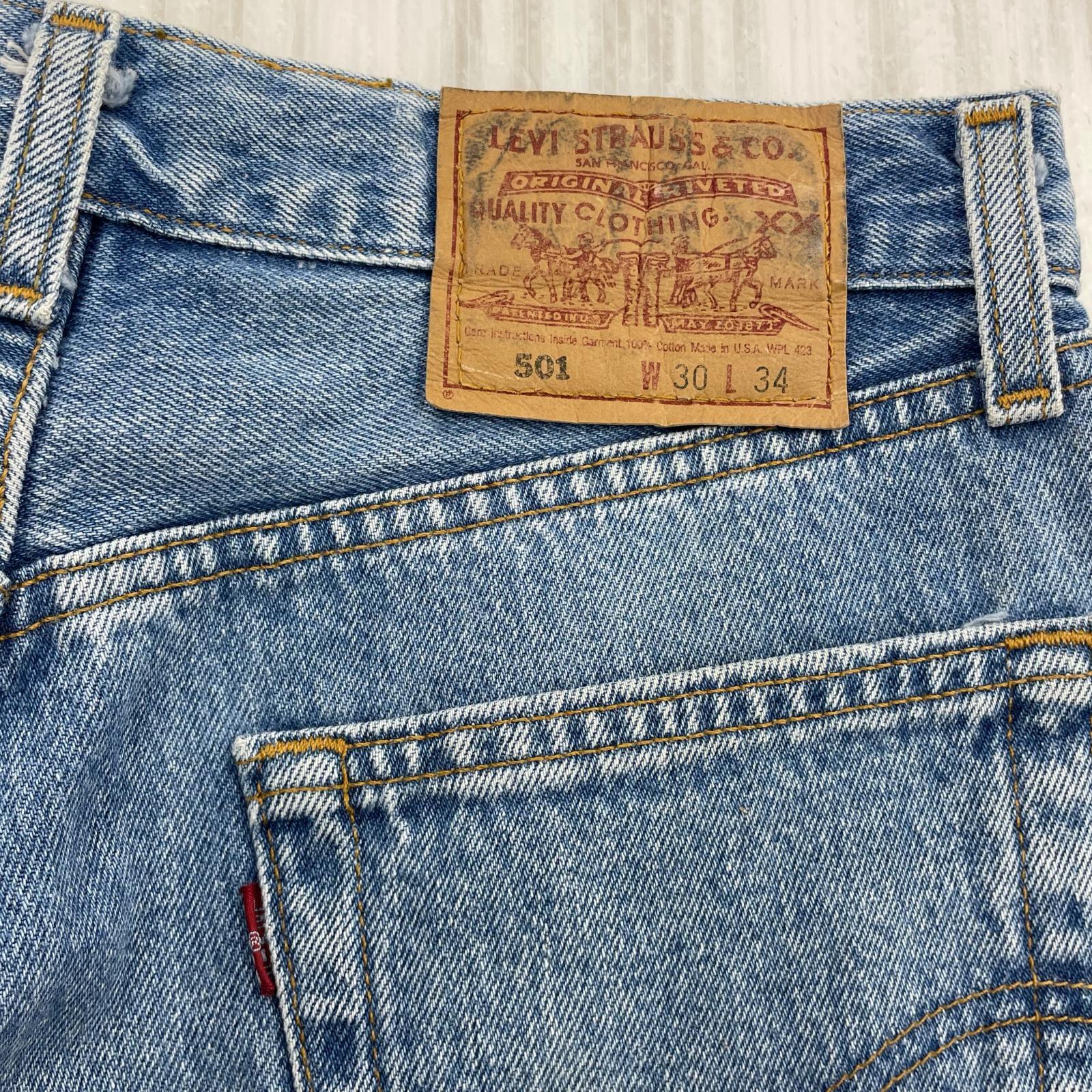 デニムパンツ 501 USA製 インディゴ (W30) 30 ブルー