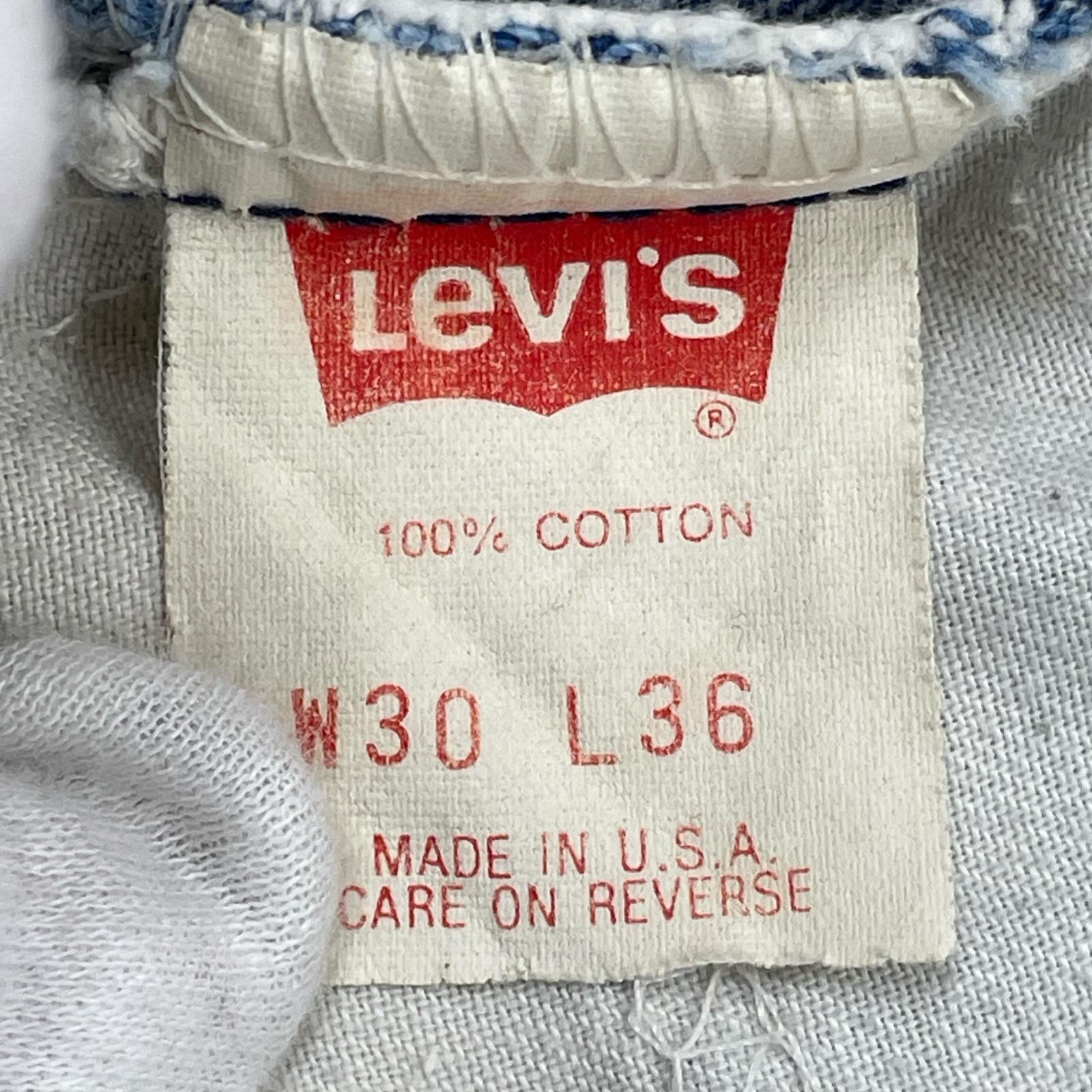 デニムパンツ USA製 506 オレンジタブ 30 ブルー