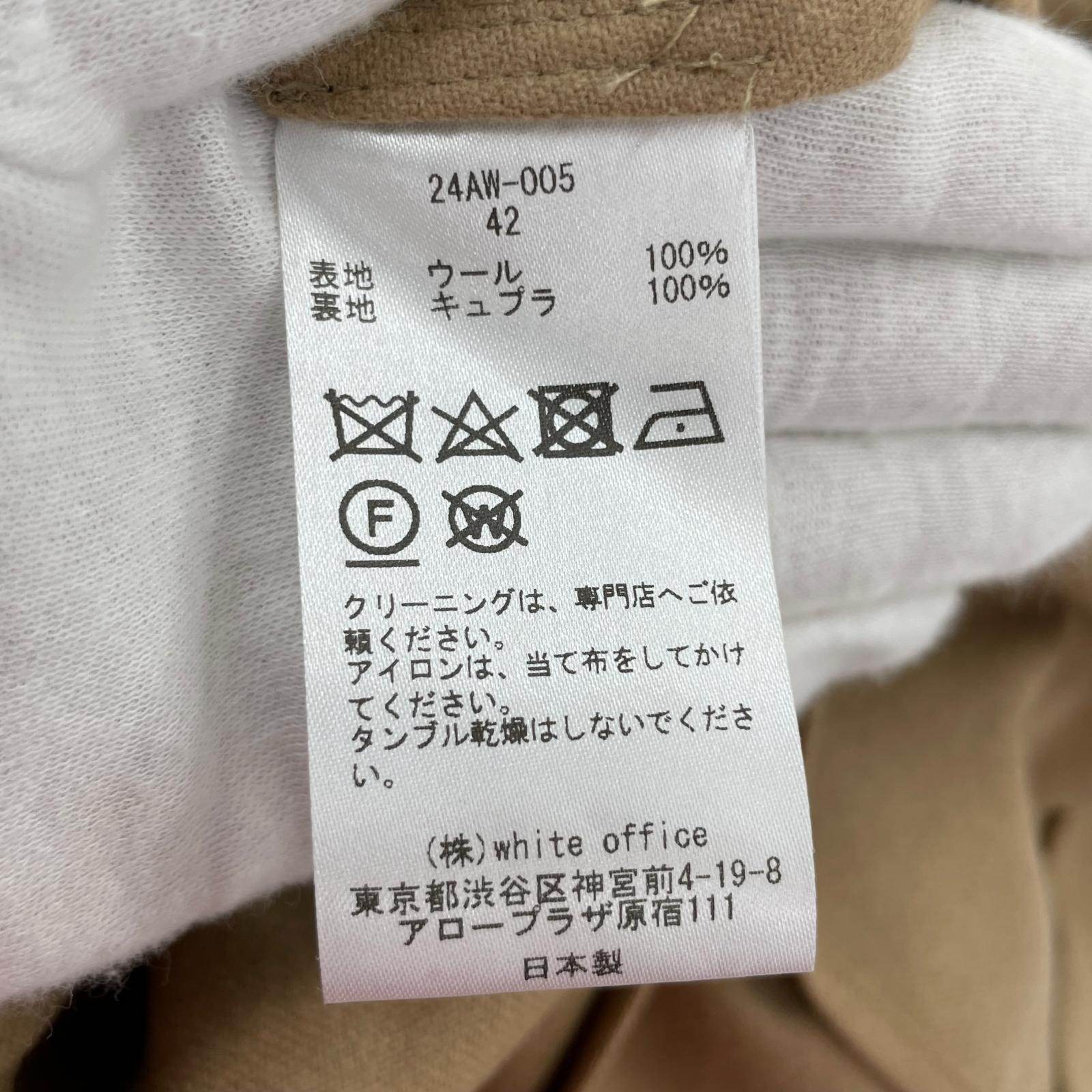 テーラードジャケット COUTURE D’ADAM 24AW Flannel Blazer 42 ブラック
