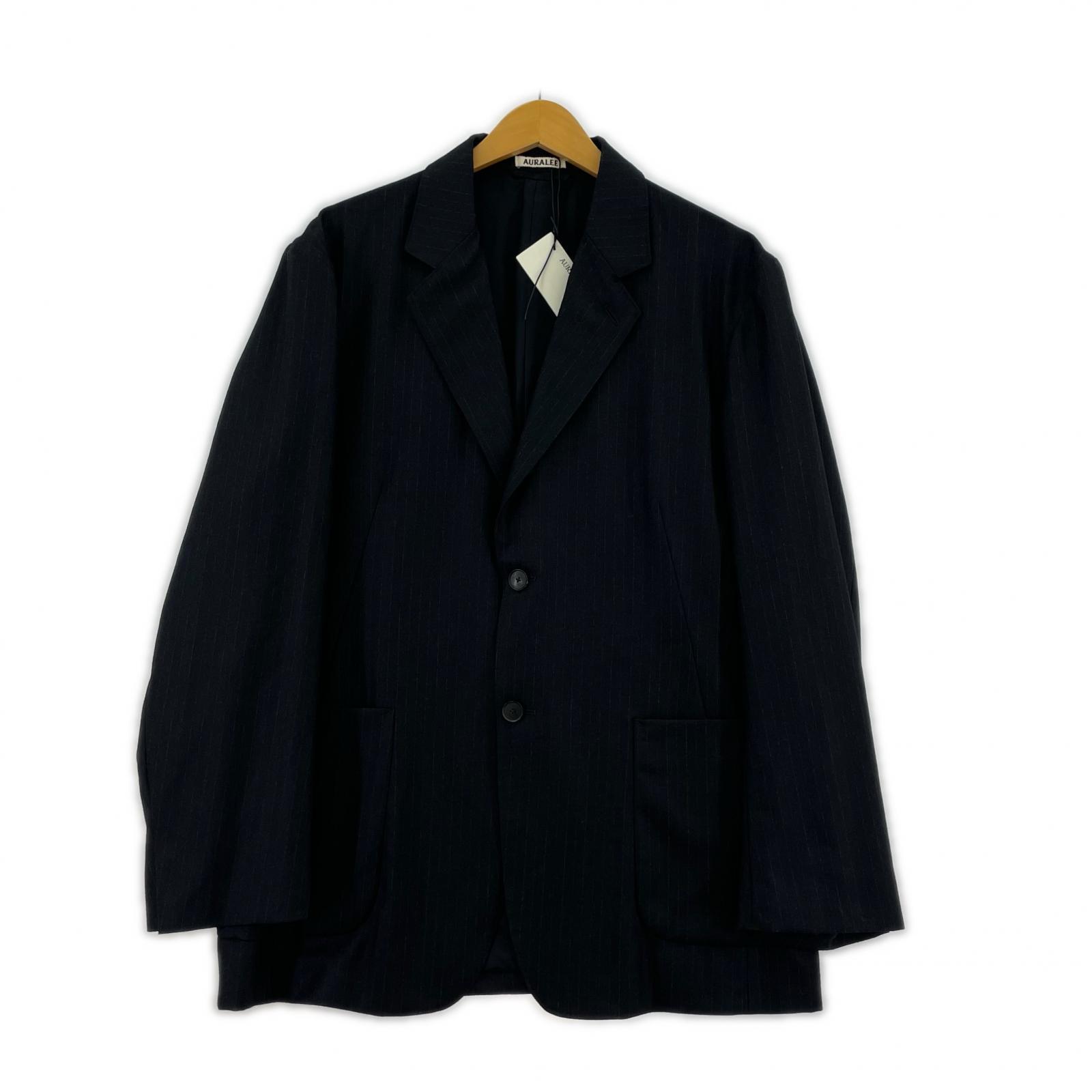 テーラードジャケット WOOL FULLING FLANNEL STRIPE JACKET 4 ベージュ