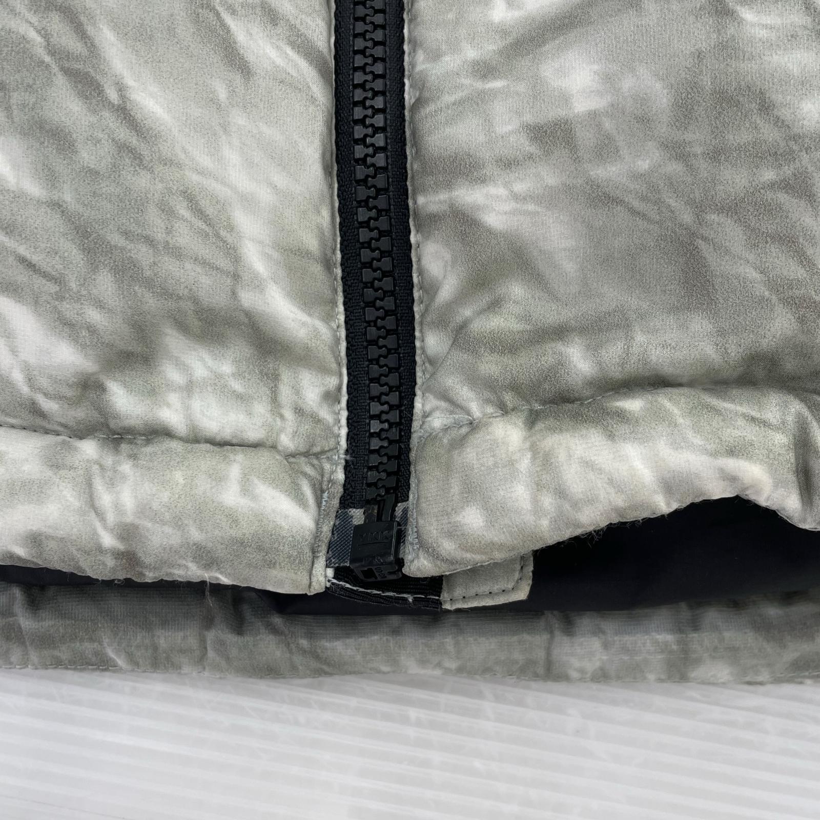 ダウンジャケット Nuptse Jacket "White Paper Print" 19AW M グレー