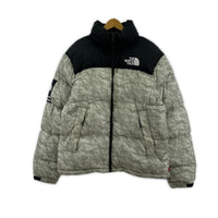 ダウンジャケット Nuptse Jacket "White Paper Print" 19AW M グレー