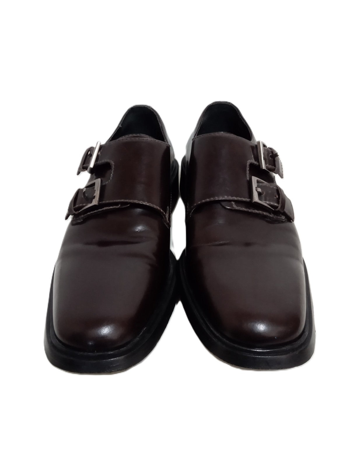 GUCCI/ダブルモンクストラップ/レザーシューズ/25.5cm