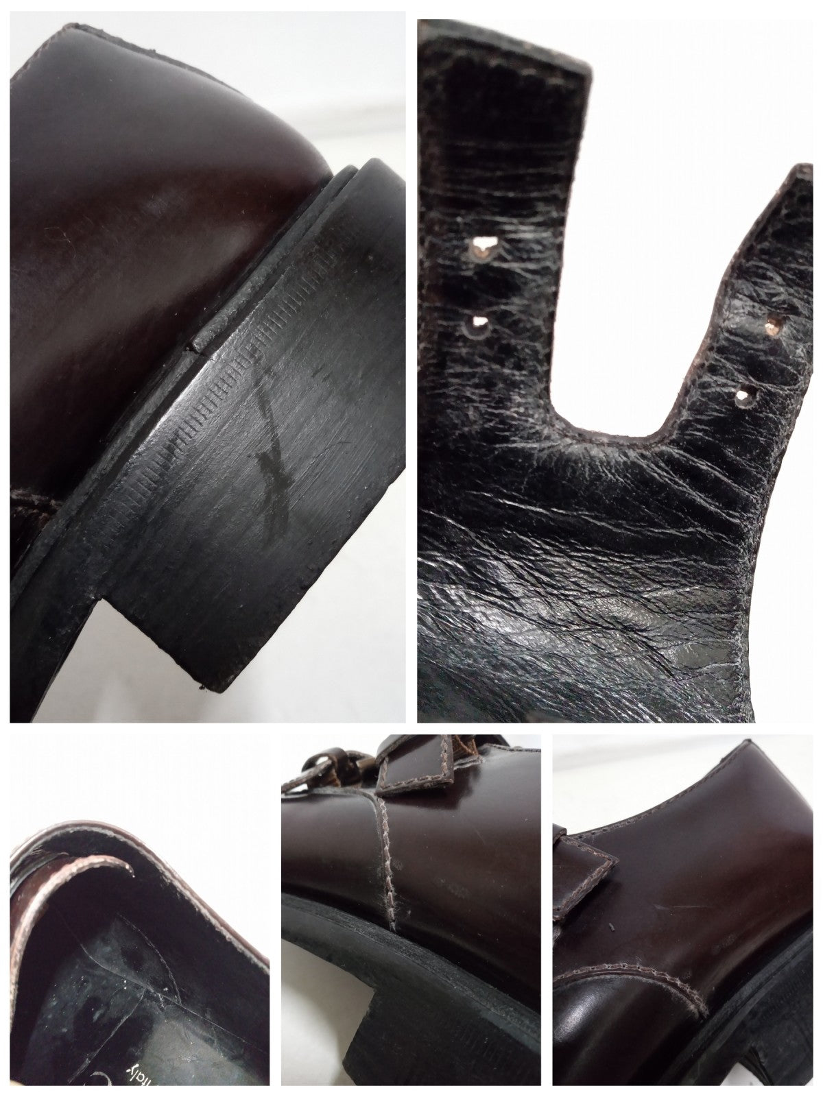 GUCCI/ダブルモンクストラップ/レザーシューズ/25.5cm