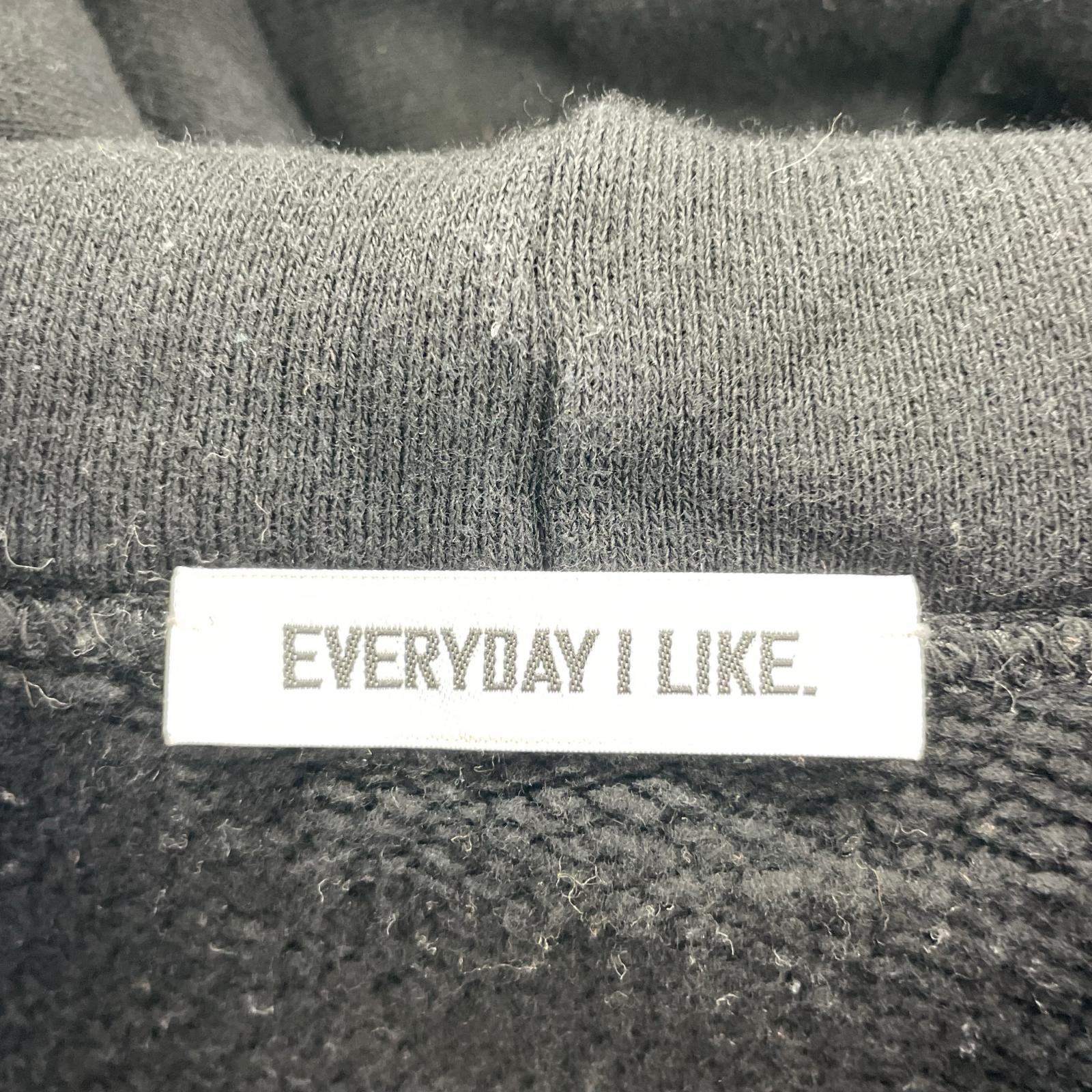 ワンピース EVERYDAY I LIKE. パーカー ワンピース 黒 ブラック