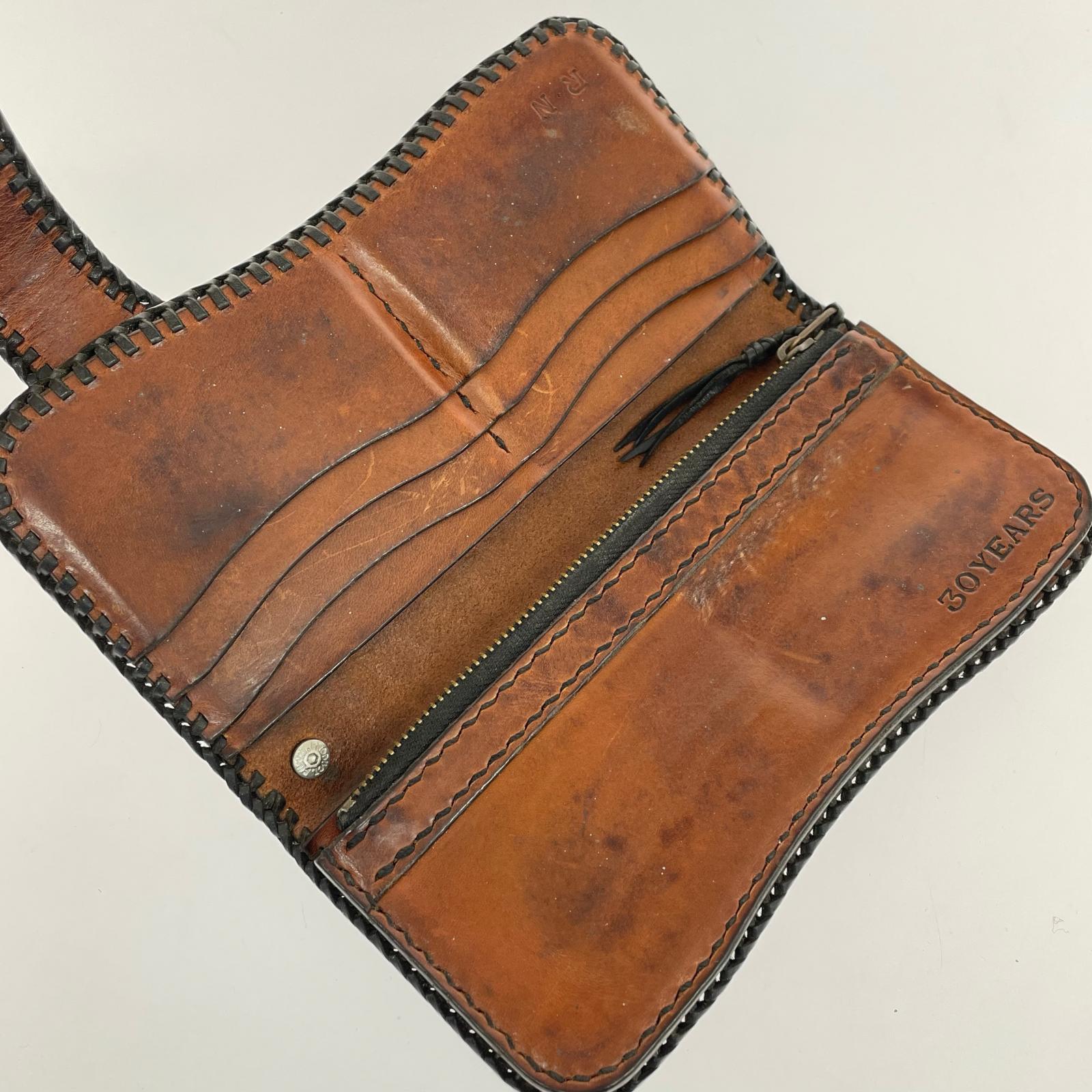 長財布 FUNNY/レザー財布 ブラウン
