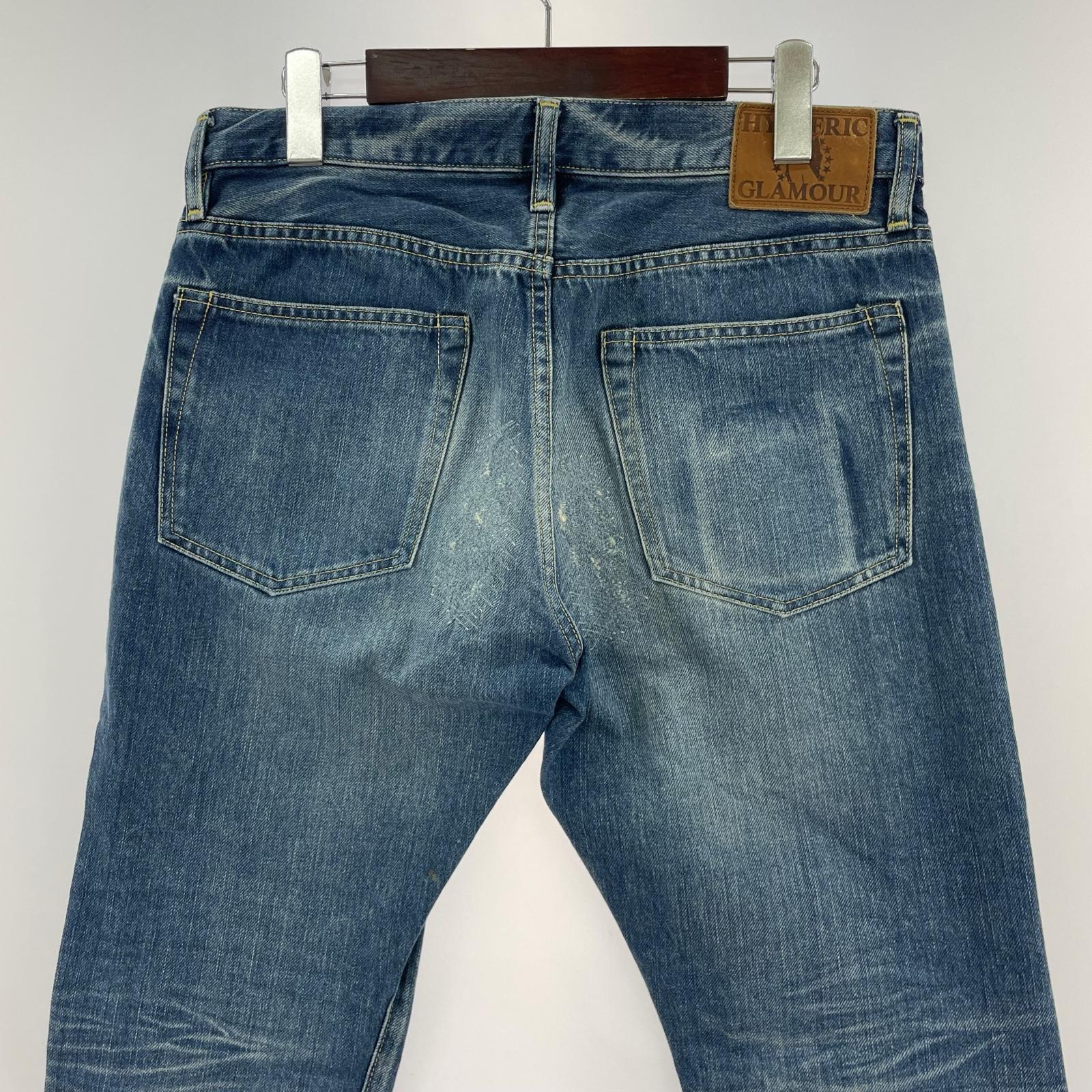 デニムパンツ HYSTERIC GLAMOUR RSM加工スタッズデニムパンツ 0241AP10 (31) 31 ブルー