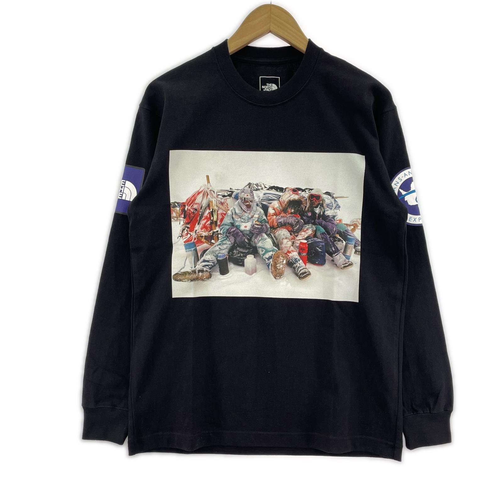 長袖Tシャツ TRANS ANTARCTICA TEE 黒 (S) S ブラック