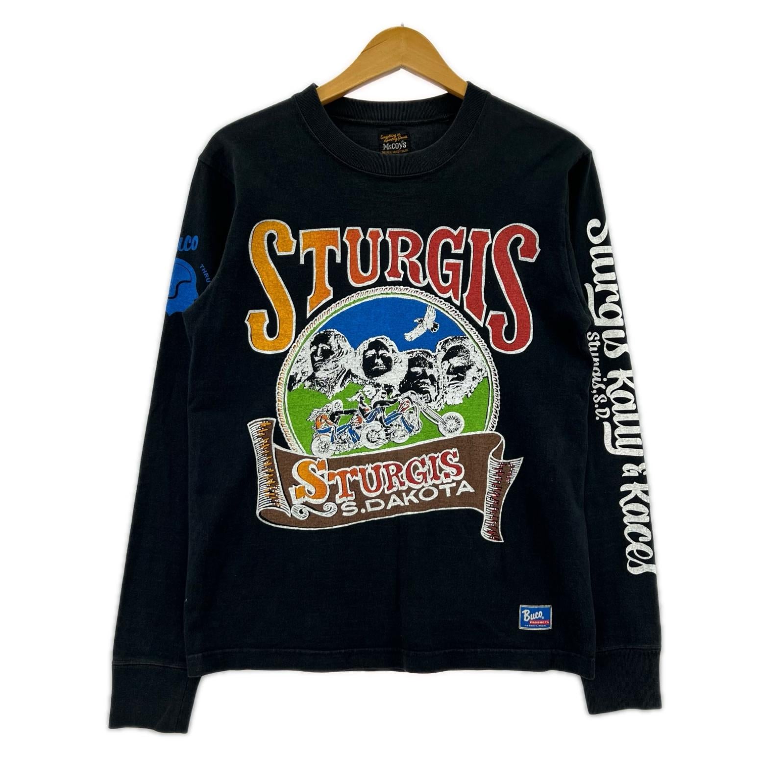 長袖Tシャツ THE REAL MCCOYS L/S TEE 黒 (36) 36 ブラック