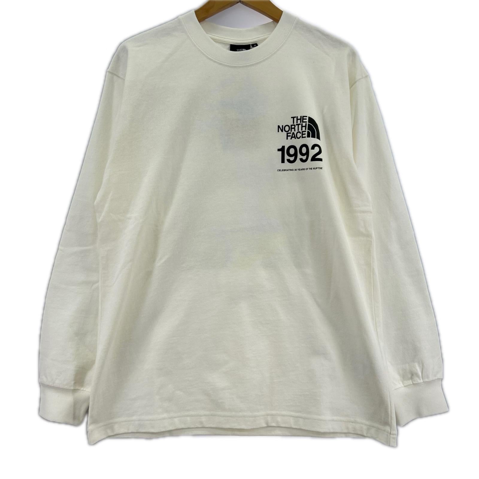 長袖Tシャツ THE NORTH FACE L/S 30th Nuptse Tee NT82235 白 (S) S ホワイト