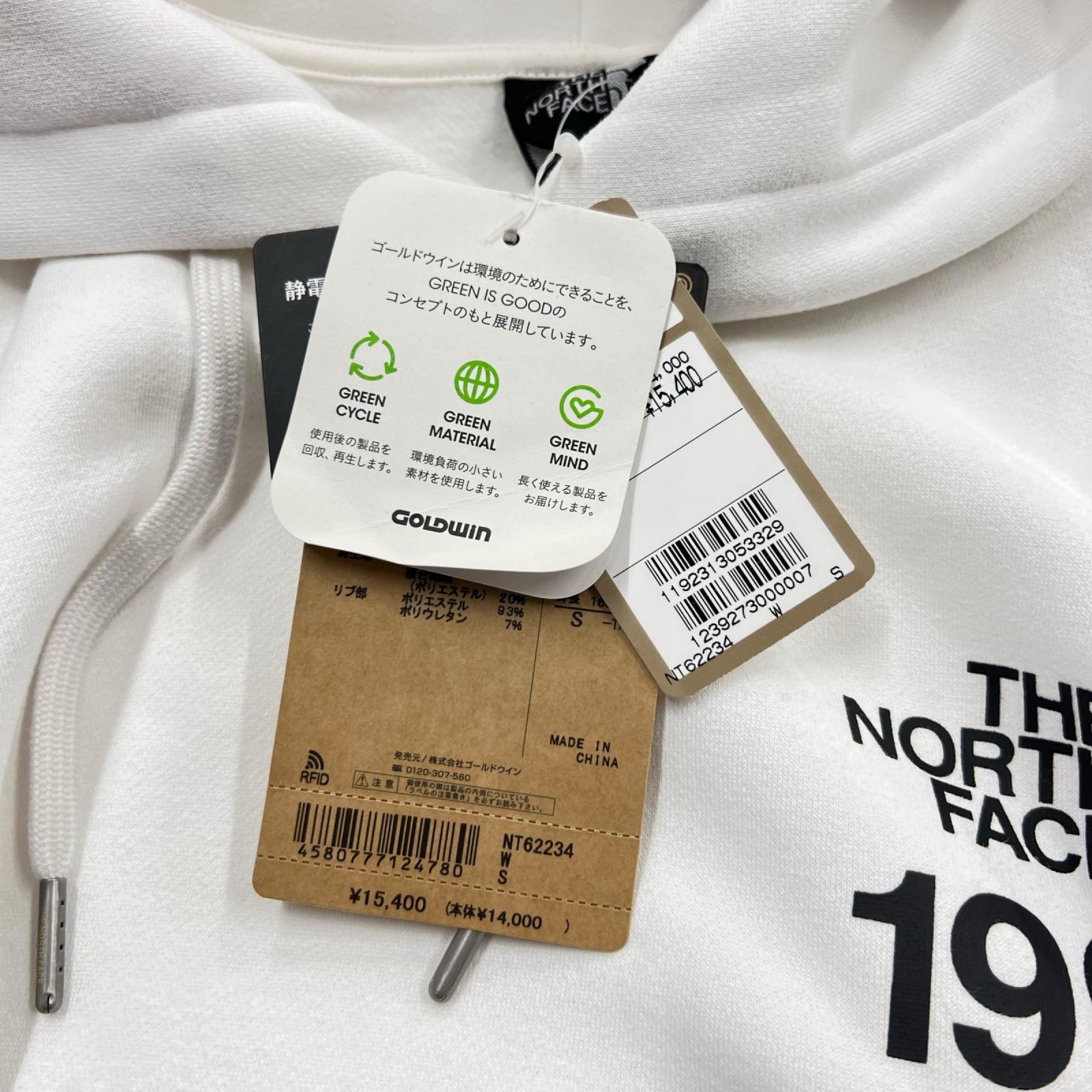 パーカー THE NORTH FACE L/S 30th Nuptse NT62234 白 (S) S ホワイト