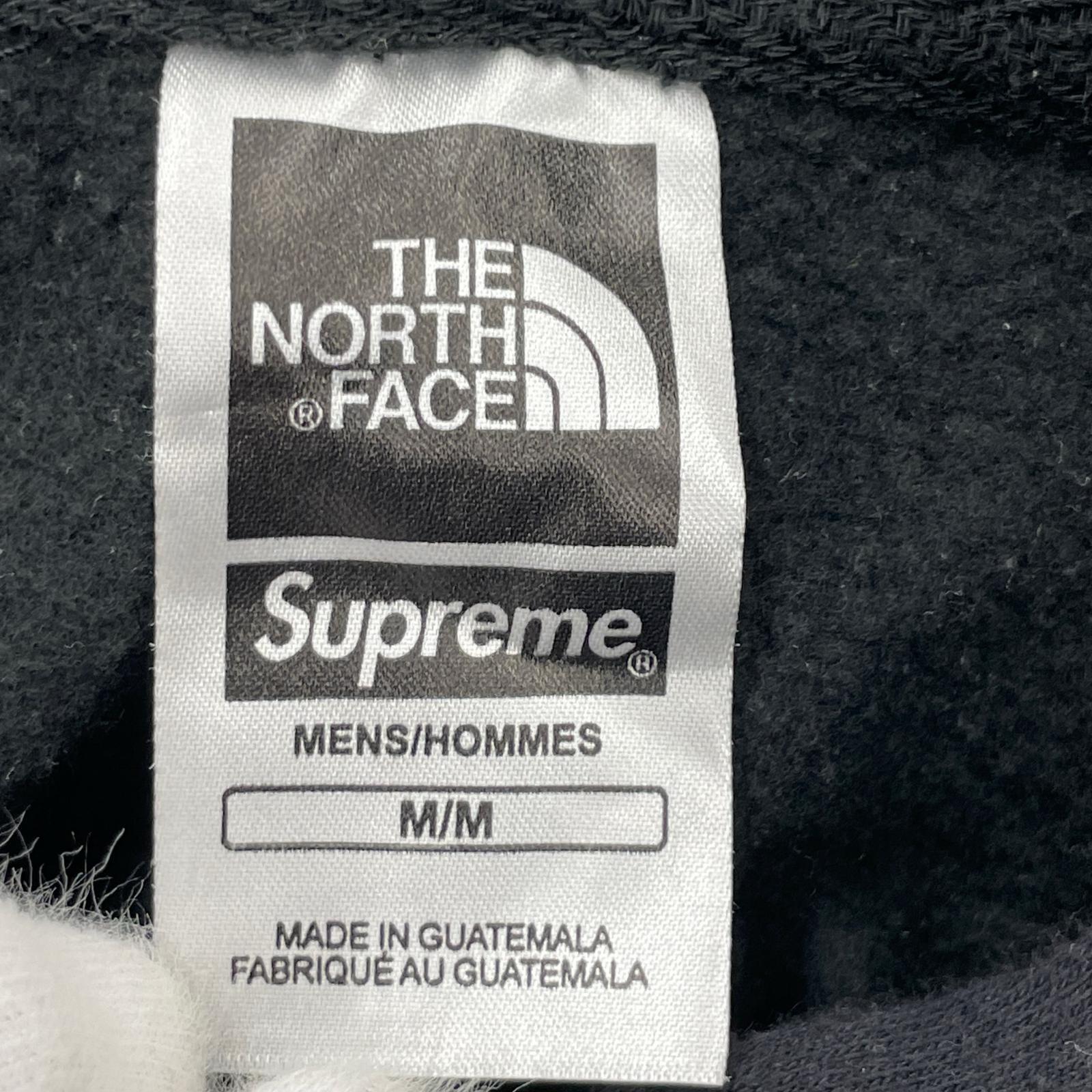 パーカー × THE NORTH FACE ロゴ プリント 黒 (M) M ブラック