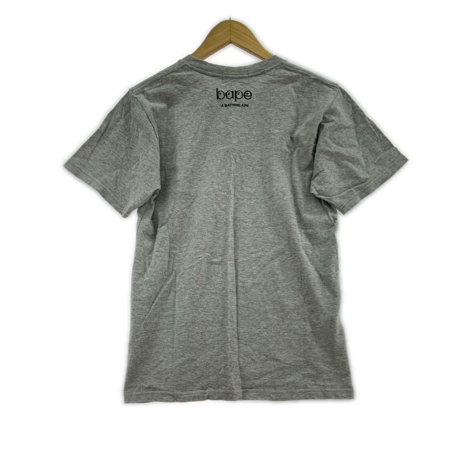 半袖Tシャツ A BATHING APE ワンポイントロゴTシャツ グレー (S) S グレー