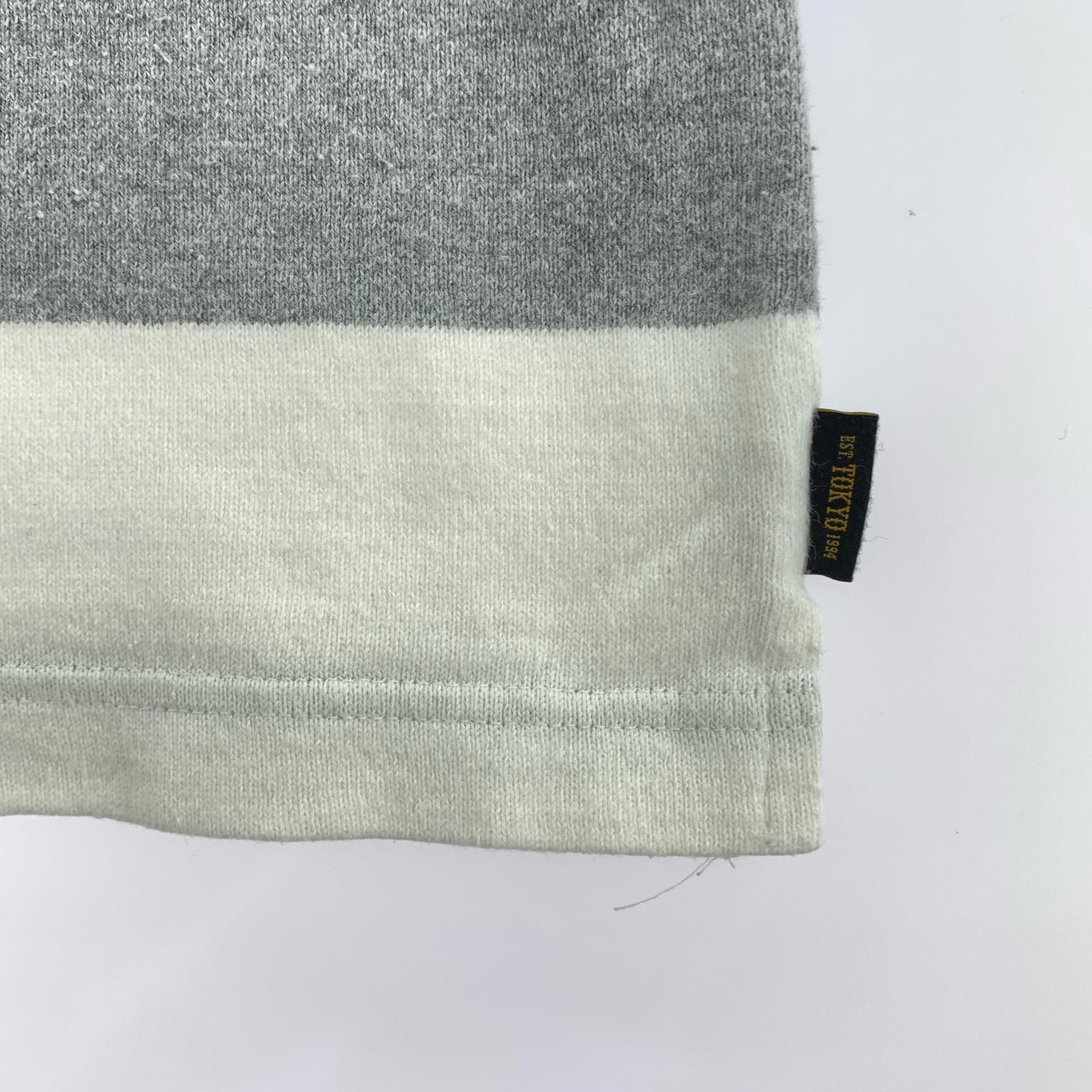 半袖Tシャツ NEIGHBORHOOD ボーダーカットソー 白×グレー (S) S