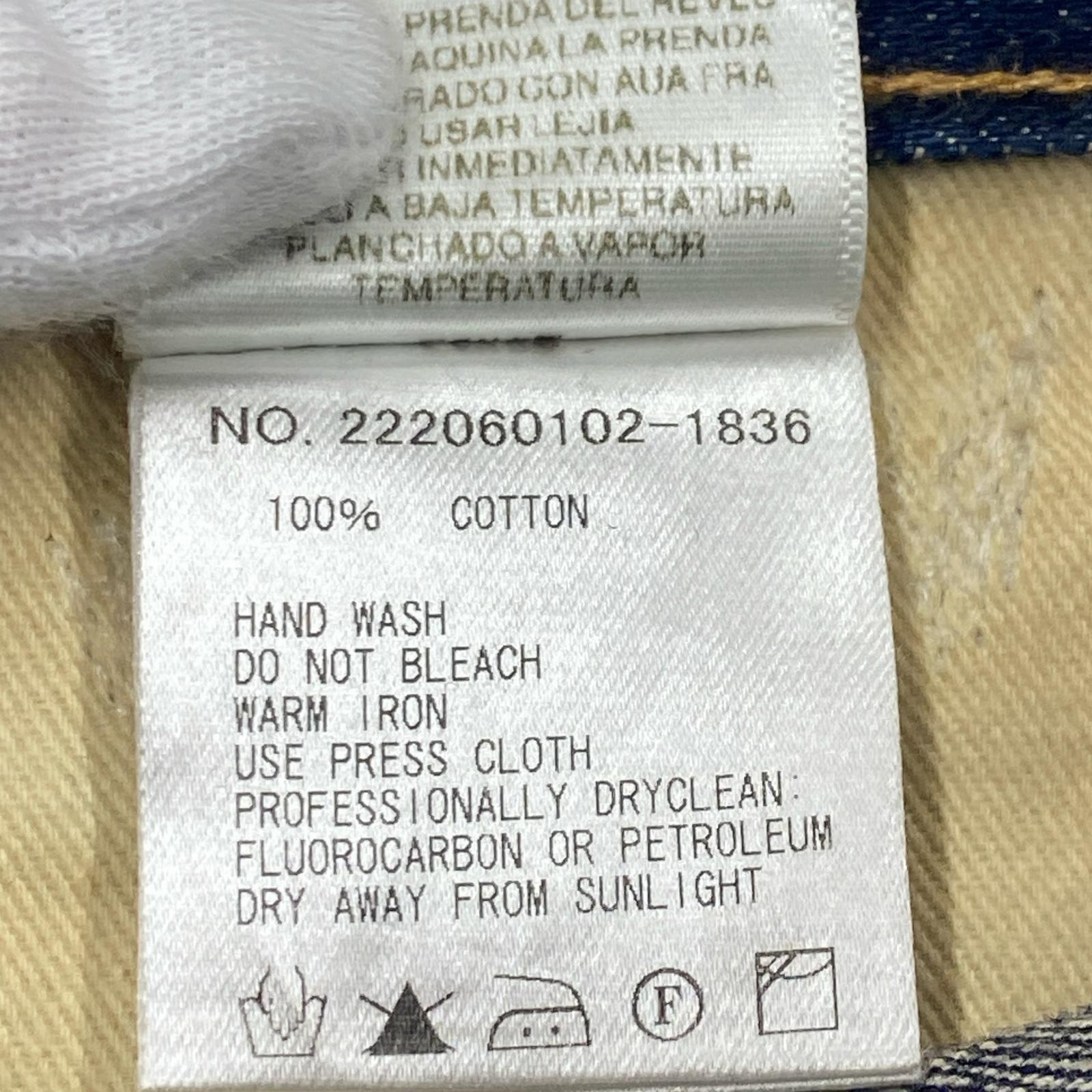 デニムパンツ RON HERMAN DENIM BAD WATER リペア加工デニムパンツ ネイビー