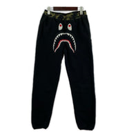 パンツ A BATHING APE 1st Camo Shark Polartec Pant 黒 (XS) ブラック