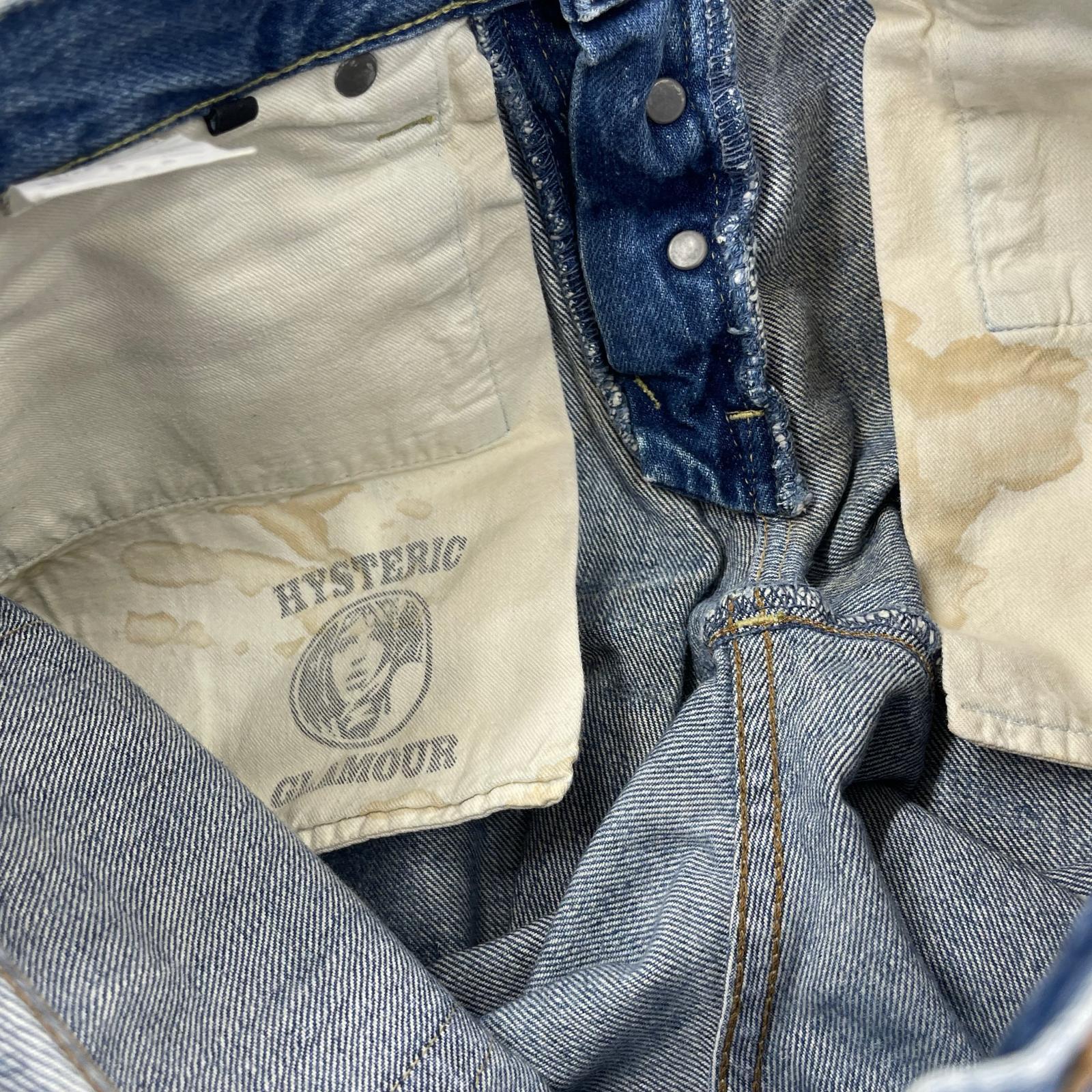 ショートパンツ HYSTERIC GLAMOUR スタッズデニム ショーツ (W30) 30 ブルー
