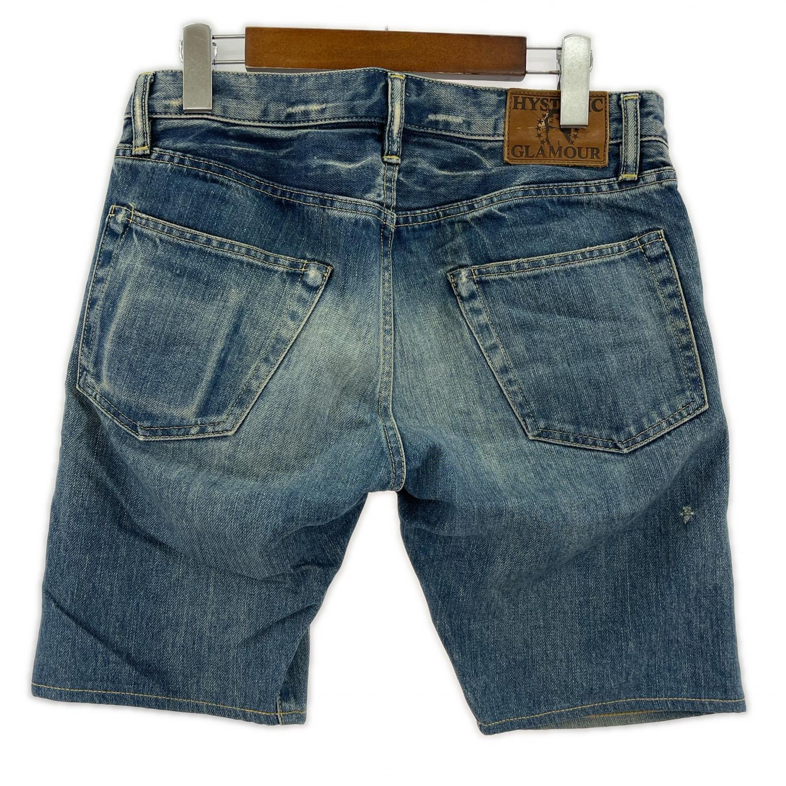 ショートパンツ HYSTERIC GLAMOUR スタッズデニム ショーツ (W28) 28 ブルー