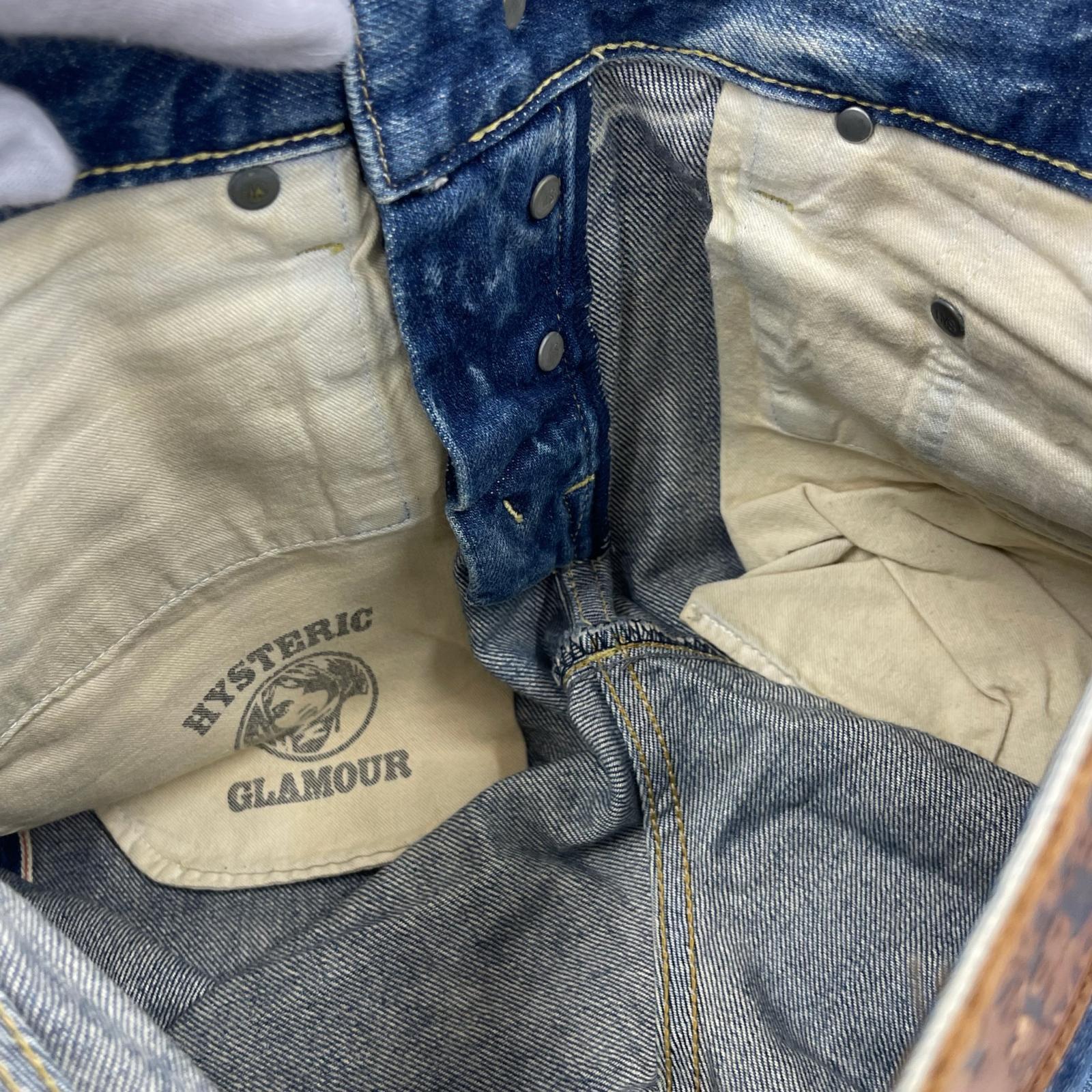 ショートパンツ HYSTERIC GLAMOUR スタッズデニム ショーツ (W28) 28 ブルー