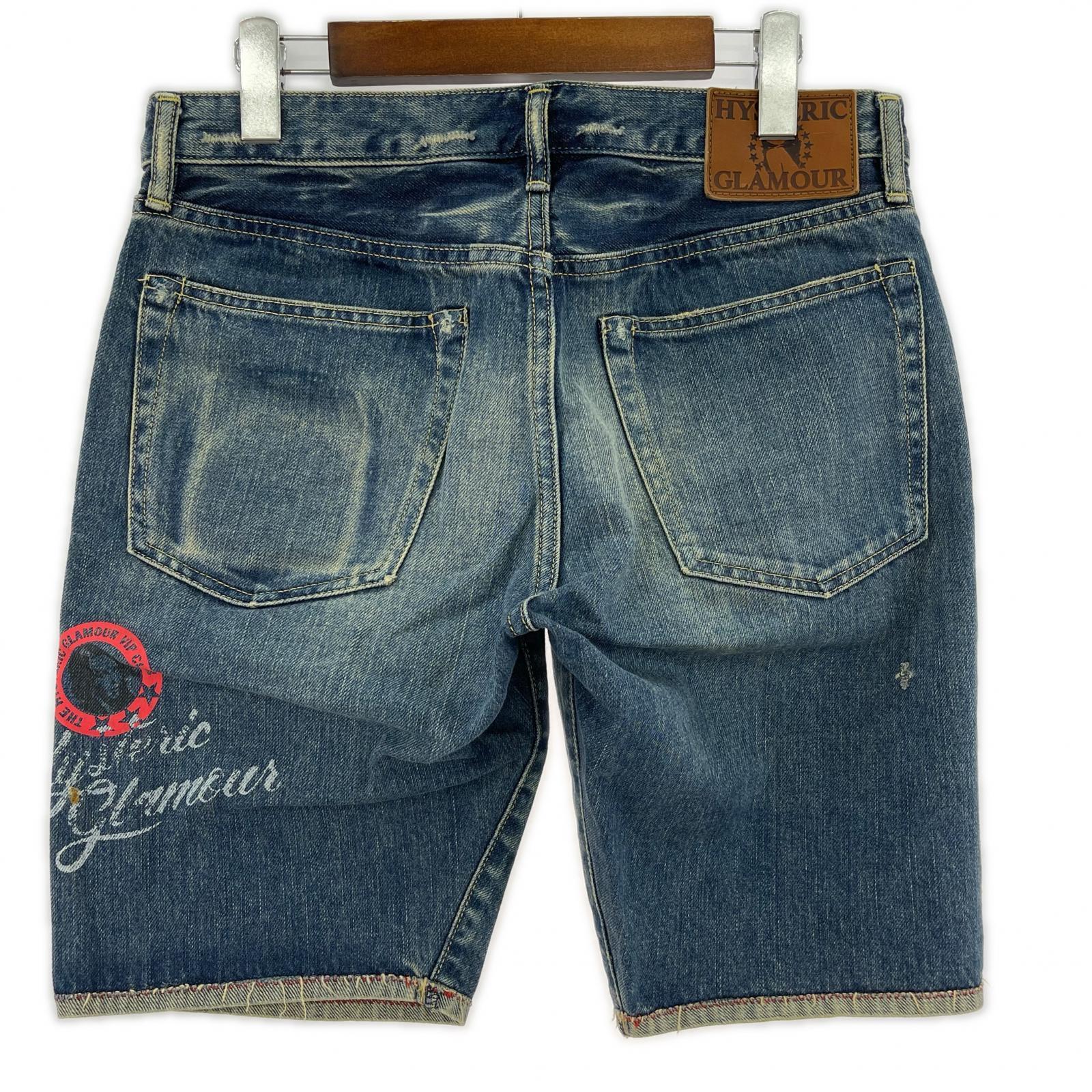 ショートパンツ HYSTERIC GLAMOUR スタッズデニム ショーツ (W30) 30 ブルー