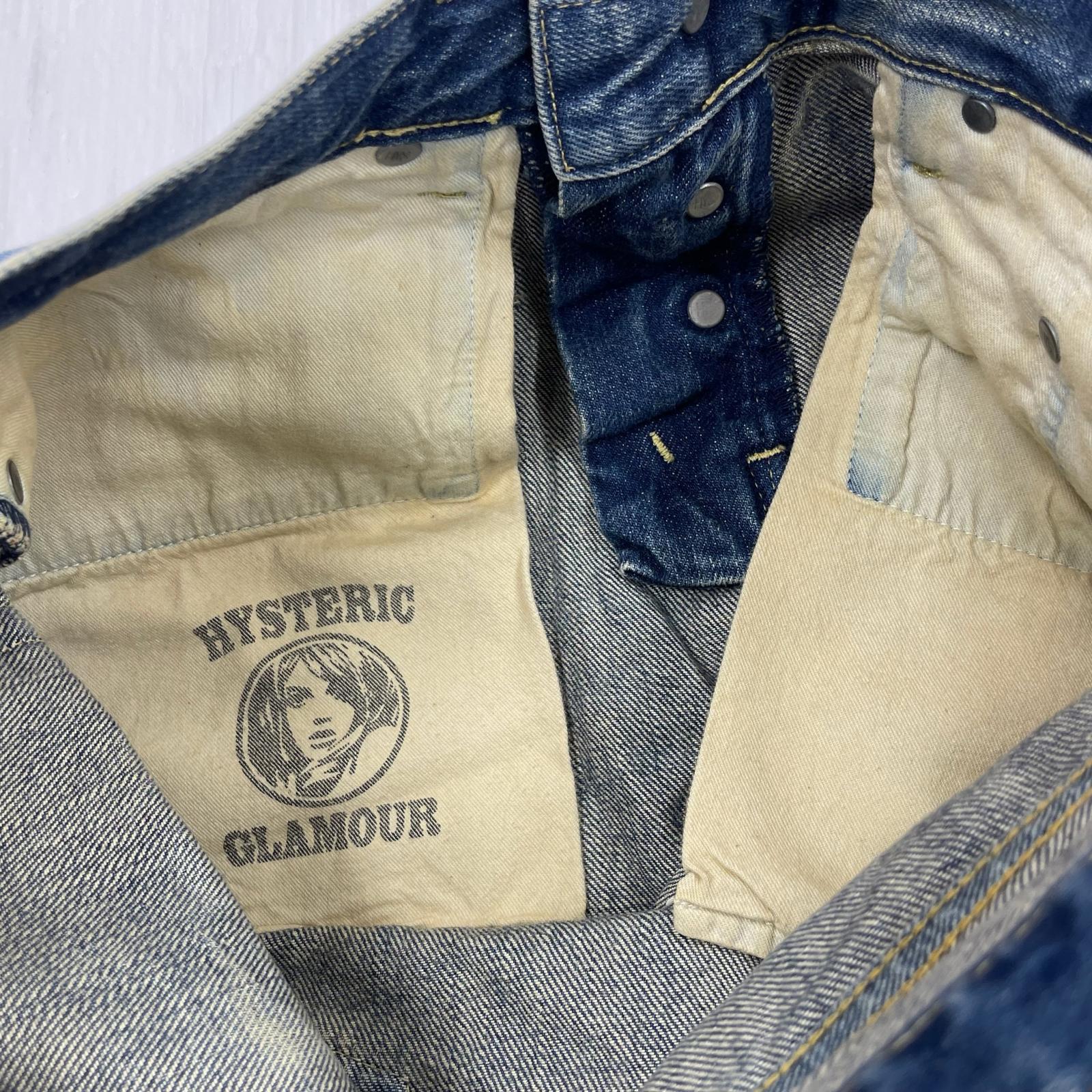 ショートパンツ HYSTERIC GLAMOUR スタッズデニム ショーツ (W30) 30 ブルー