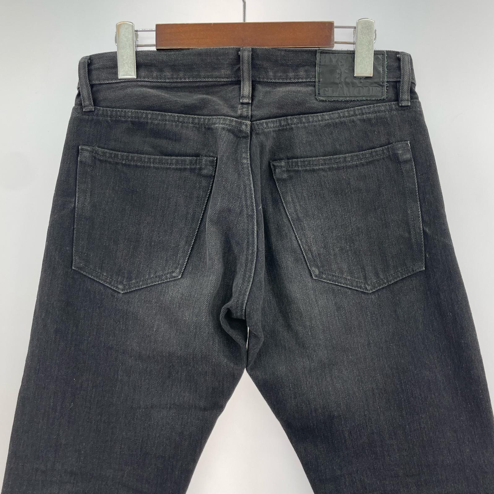 デニムパンツ スタッズ ブラックデニム 0203AP08 (W28) 28 ブラック