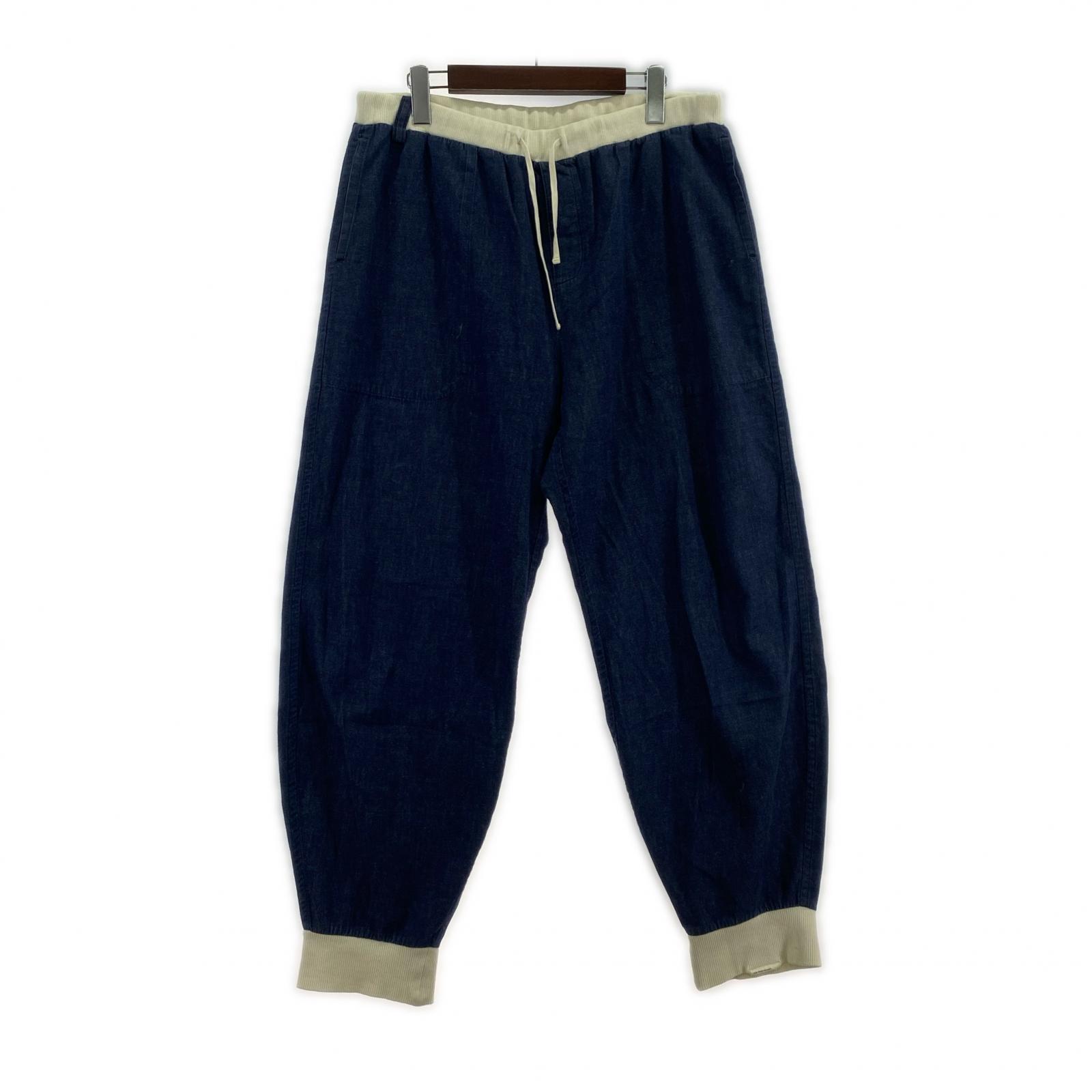 デニムパンツ NOWHAW kang fu pajama pants (2) 2 ネイビー