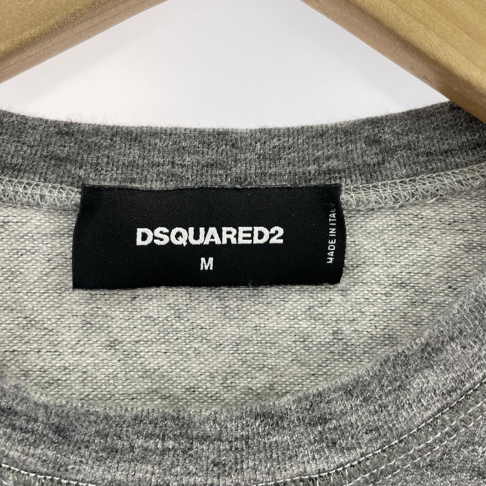 長袖Tシャツ プリント L/Sカットソー グレー (M) M グレー