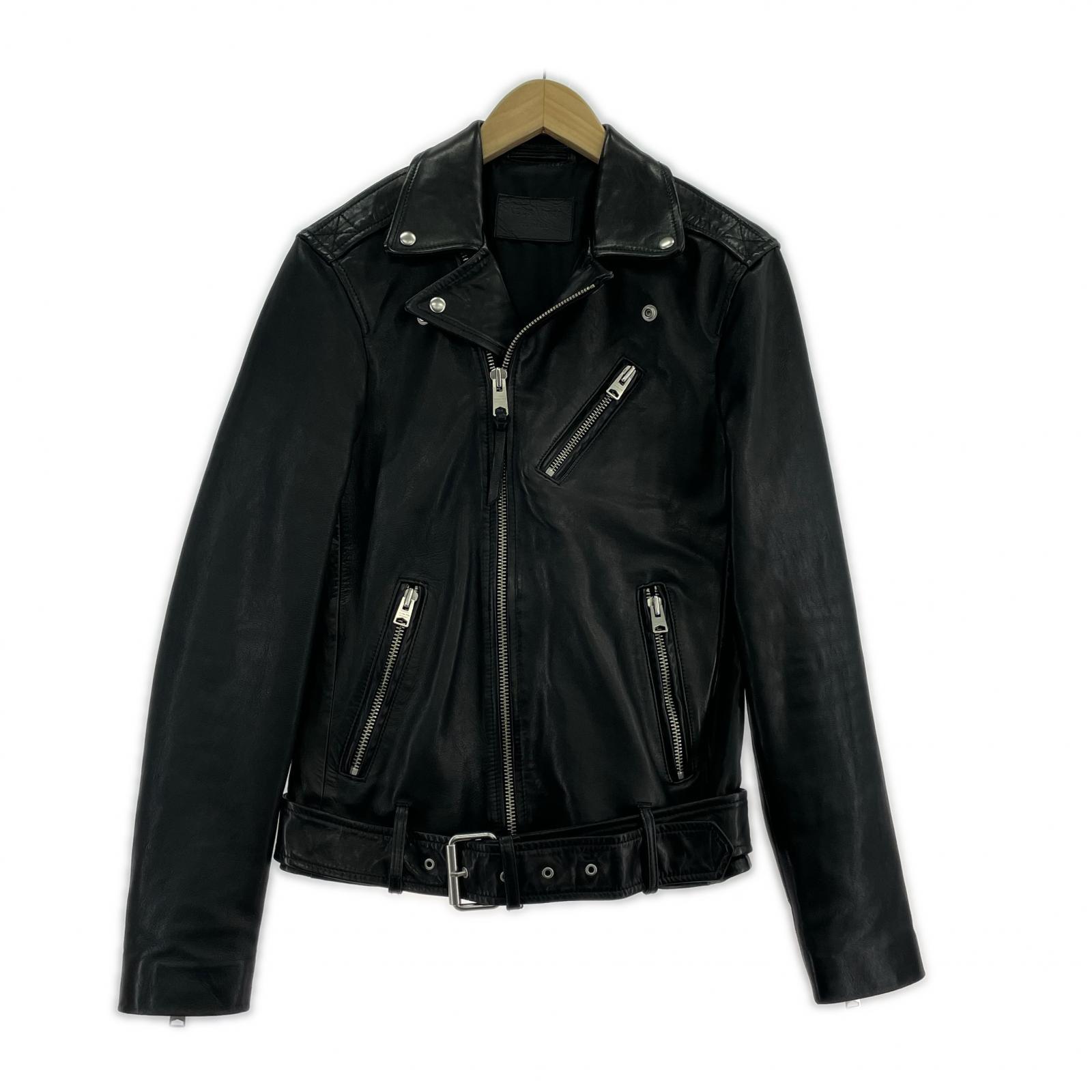 ライダースジャケット RIGG BIKER (XXS) 黒 ブラック