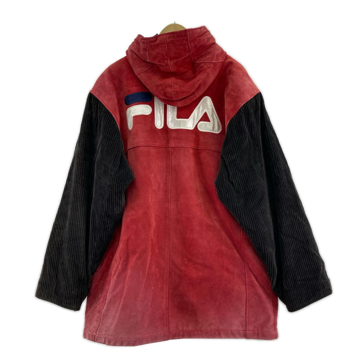 レザージャケット 90s スリーブ切替 レザーダッフルコート(L) L