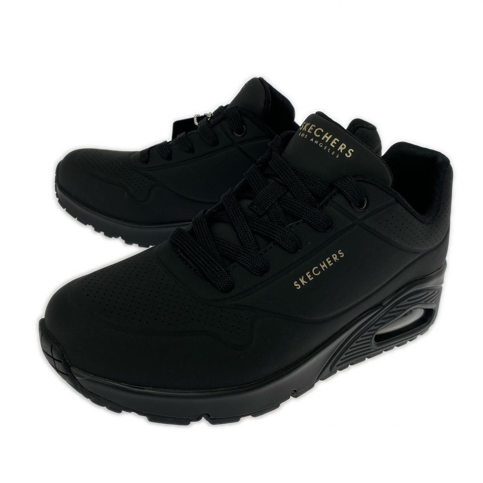 スニーカー SKECHERS 73690-BBK ウノ-スタンド・オン・エア ブラック