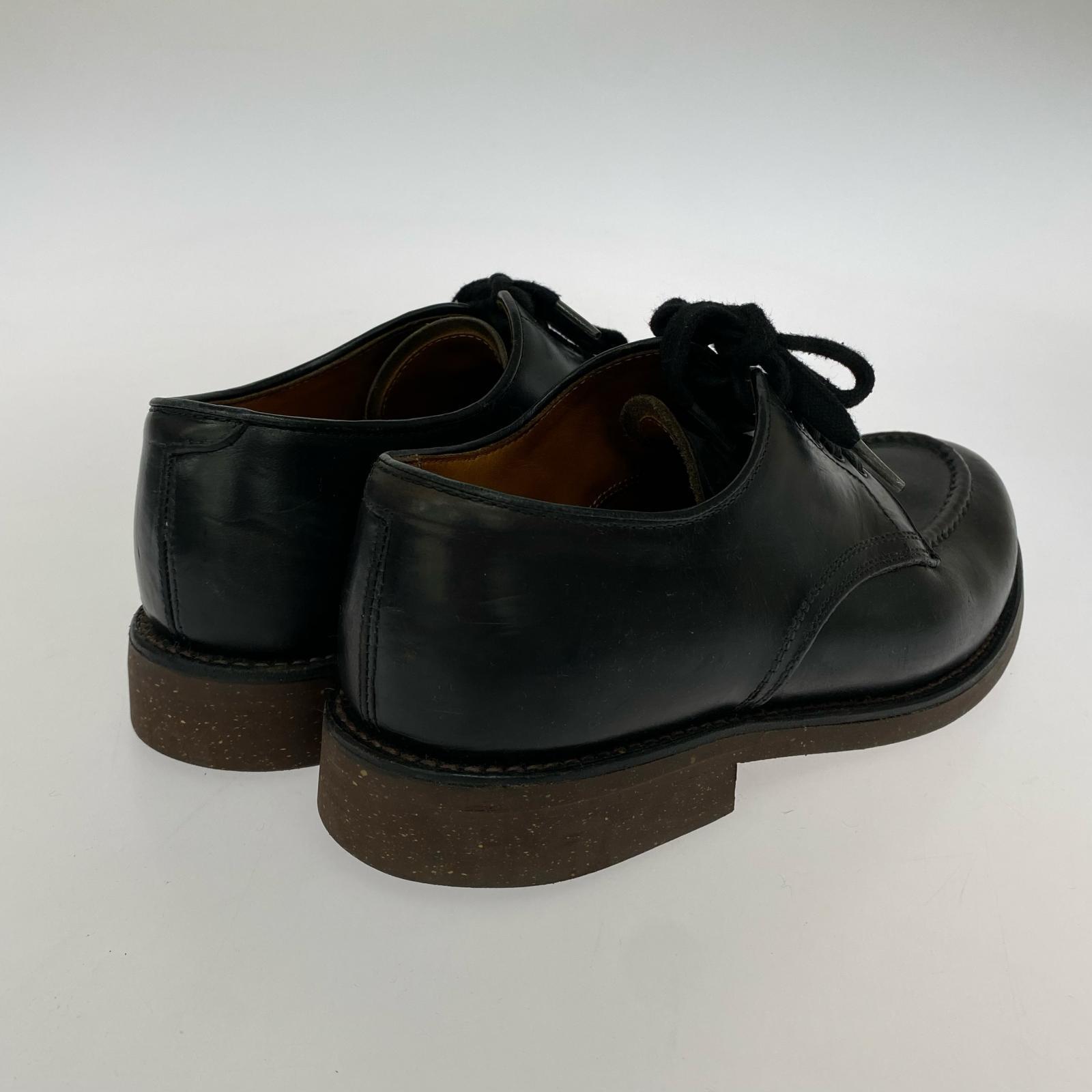 ブーツ WHEEL ROBE ヘビーステッチングモックトゥ 6 1/2D ブラック