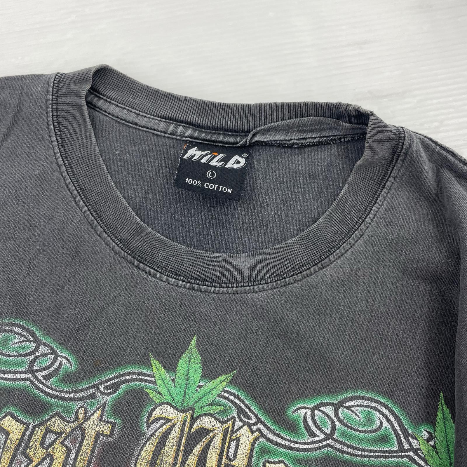 半袖Tシャツ 00s WILD ガンジャ (L) L ブラック