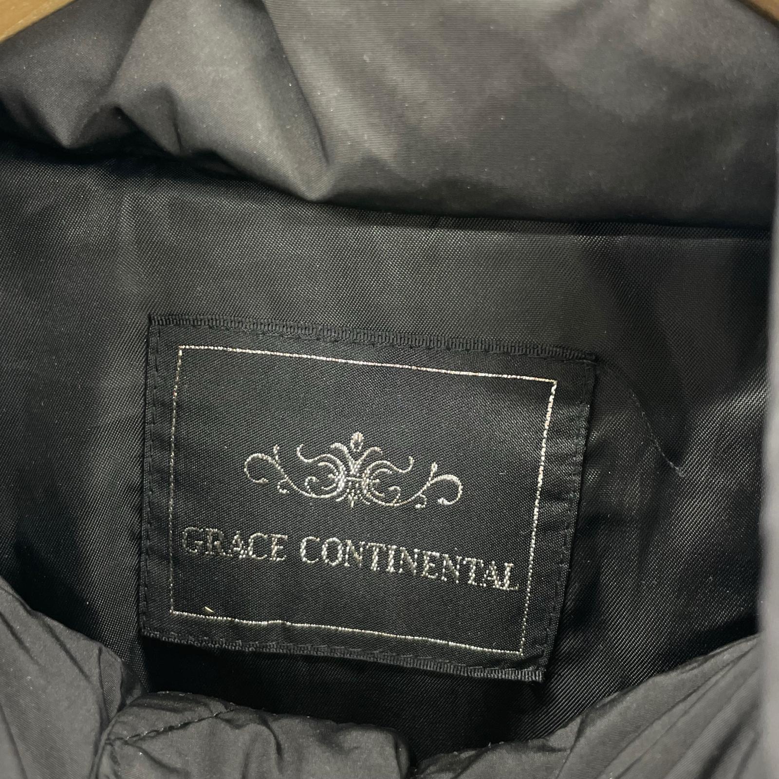ダウンジャケット GRACE CONTINENTAL ダウンジャケット 38 ブラック