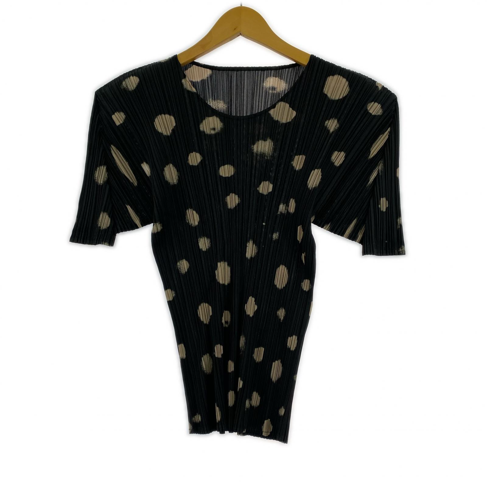 半袖Tシャツ ISSEY MIYAKE PLEATS PLEASEドット総柄