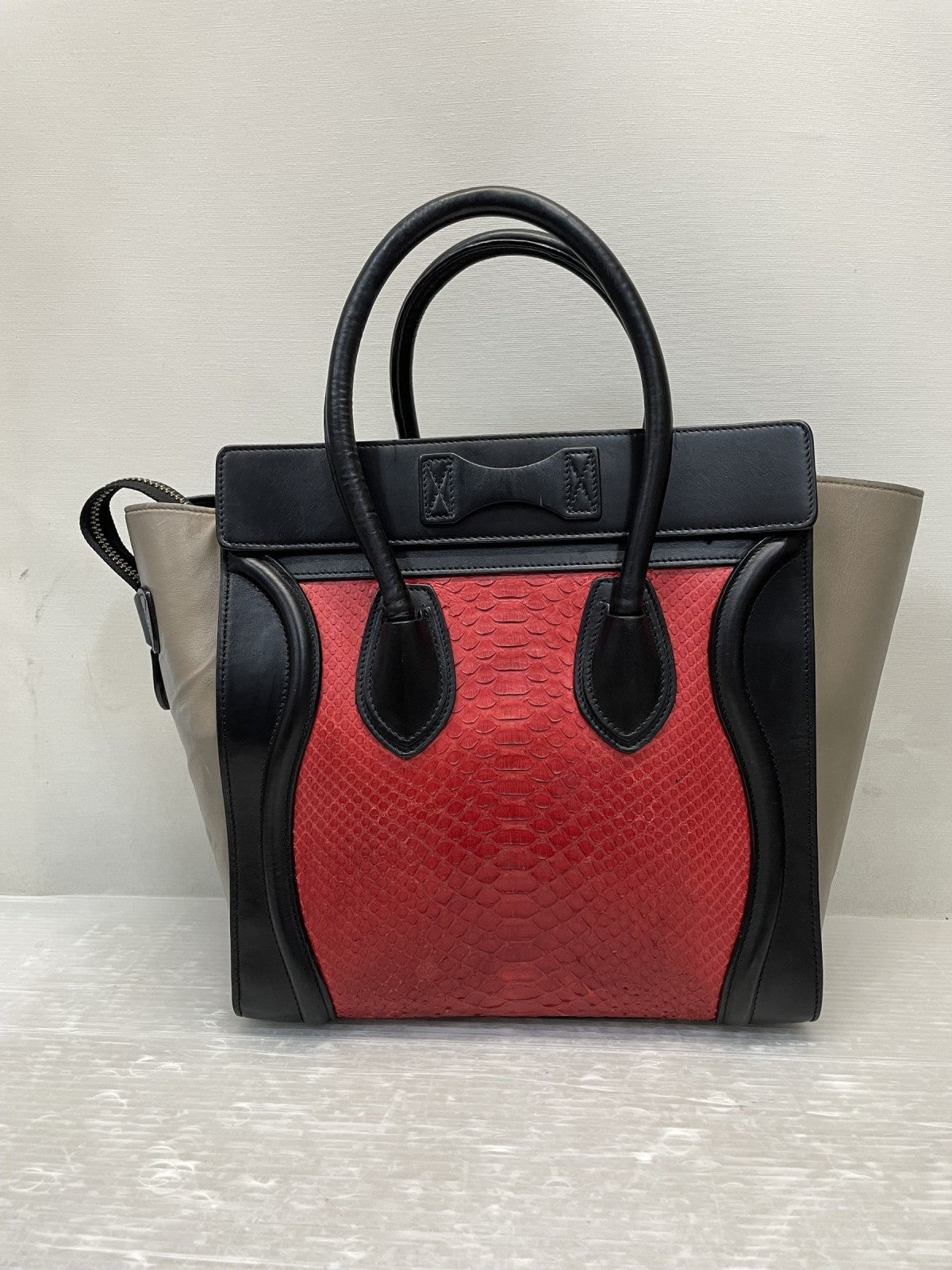 CELINE ラゲージ ファントム レザー×パイソン マルチカラー