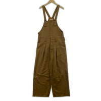 オーバーオール Saby TUCK BAGGY OVA-VISCOSE 茶 S-31802 (M) M ブラウン
