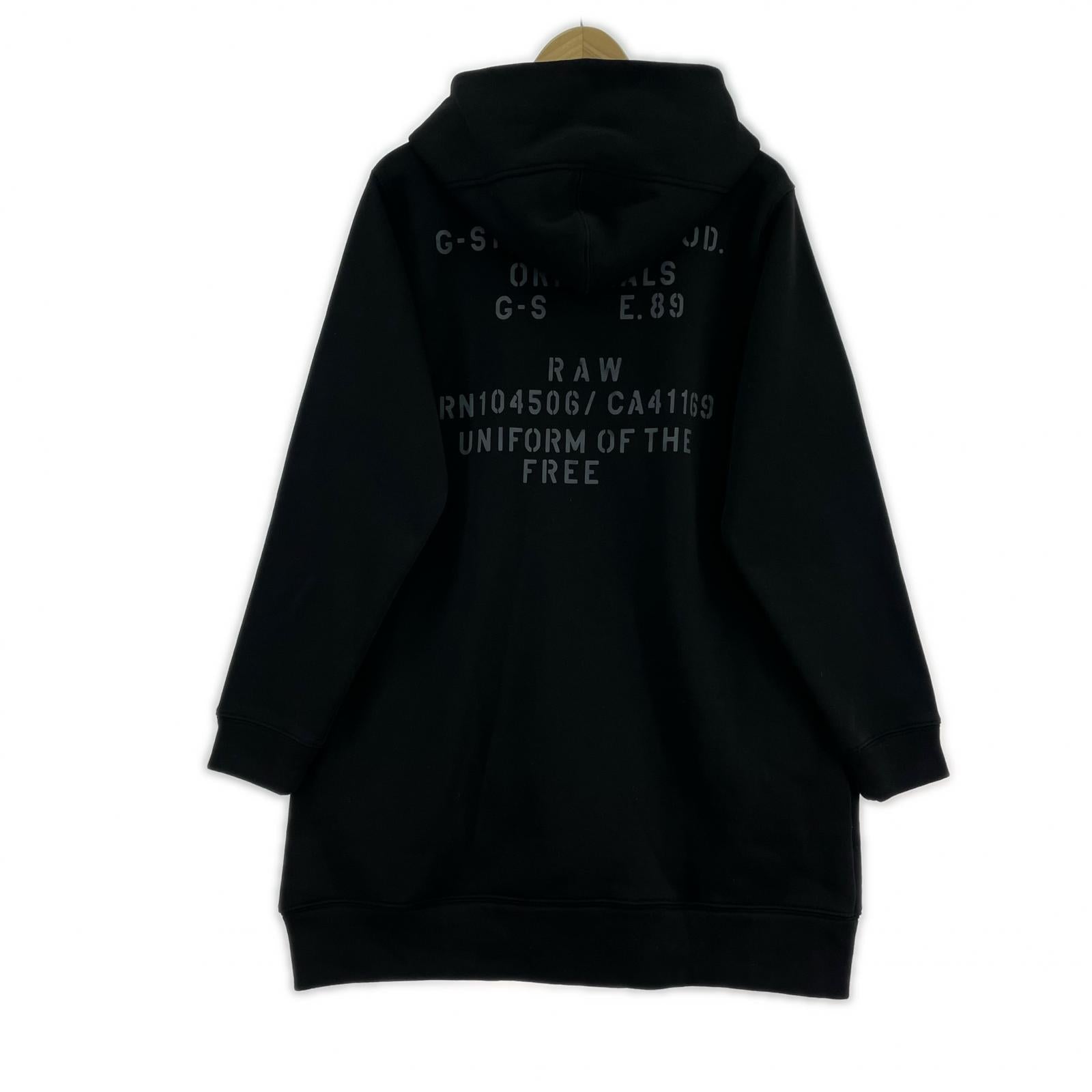 ワンピース Multi Graphic Loose Hoodie Sweat Dress 黒 S ブラック