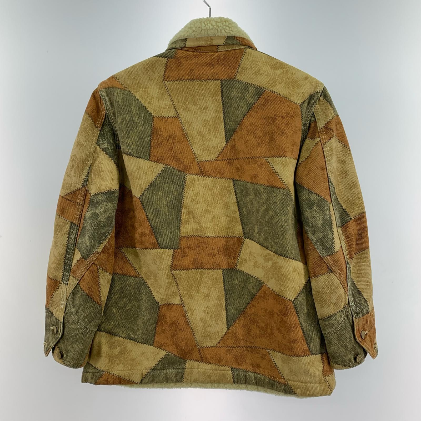 ジャケット 70s Lee パッチワークペイント ボアジャケット ブラウン