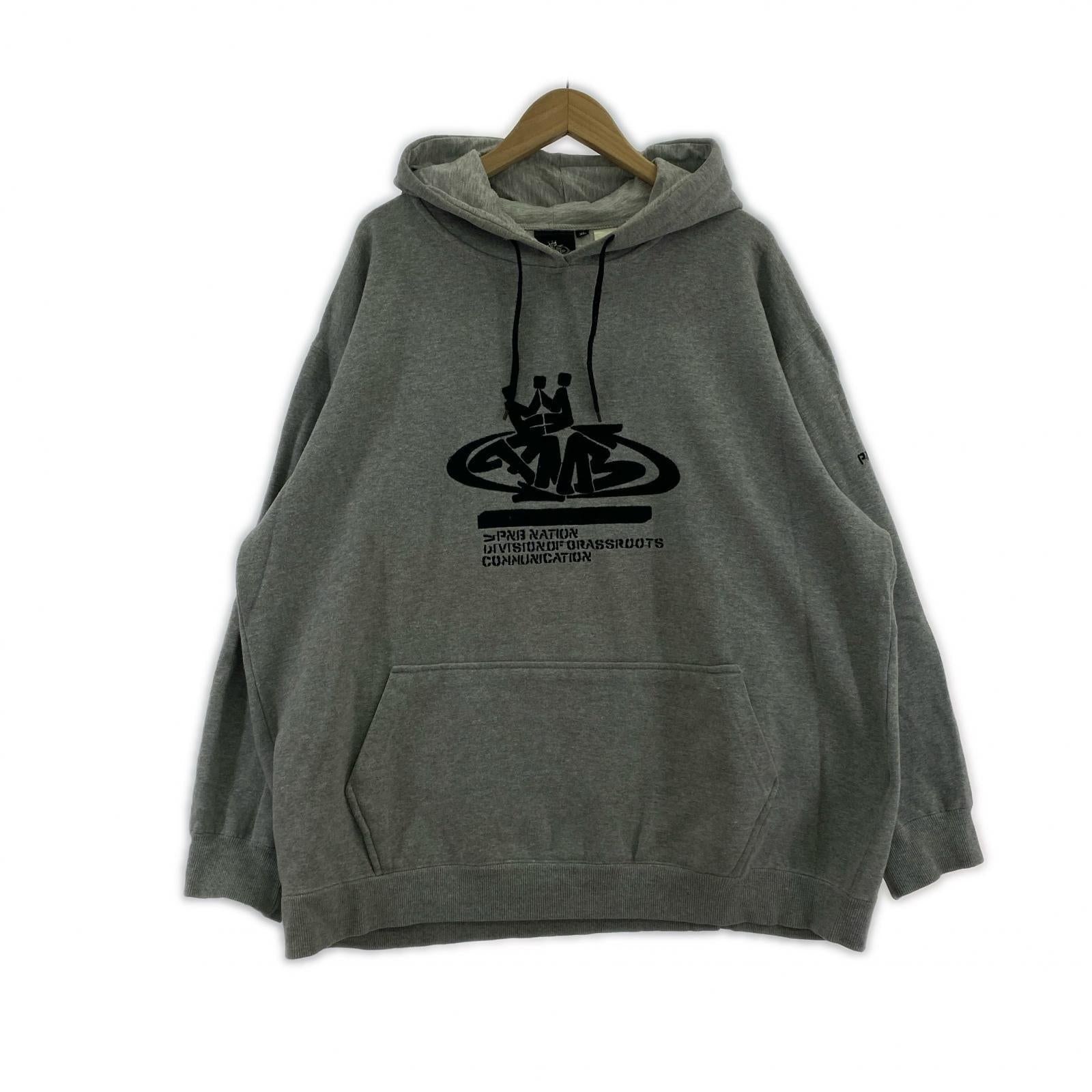 パーカー 90's PNB NATION (XL) グレー