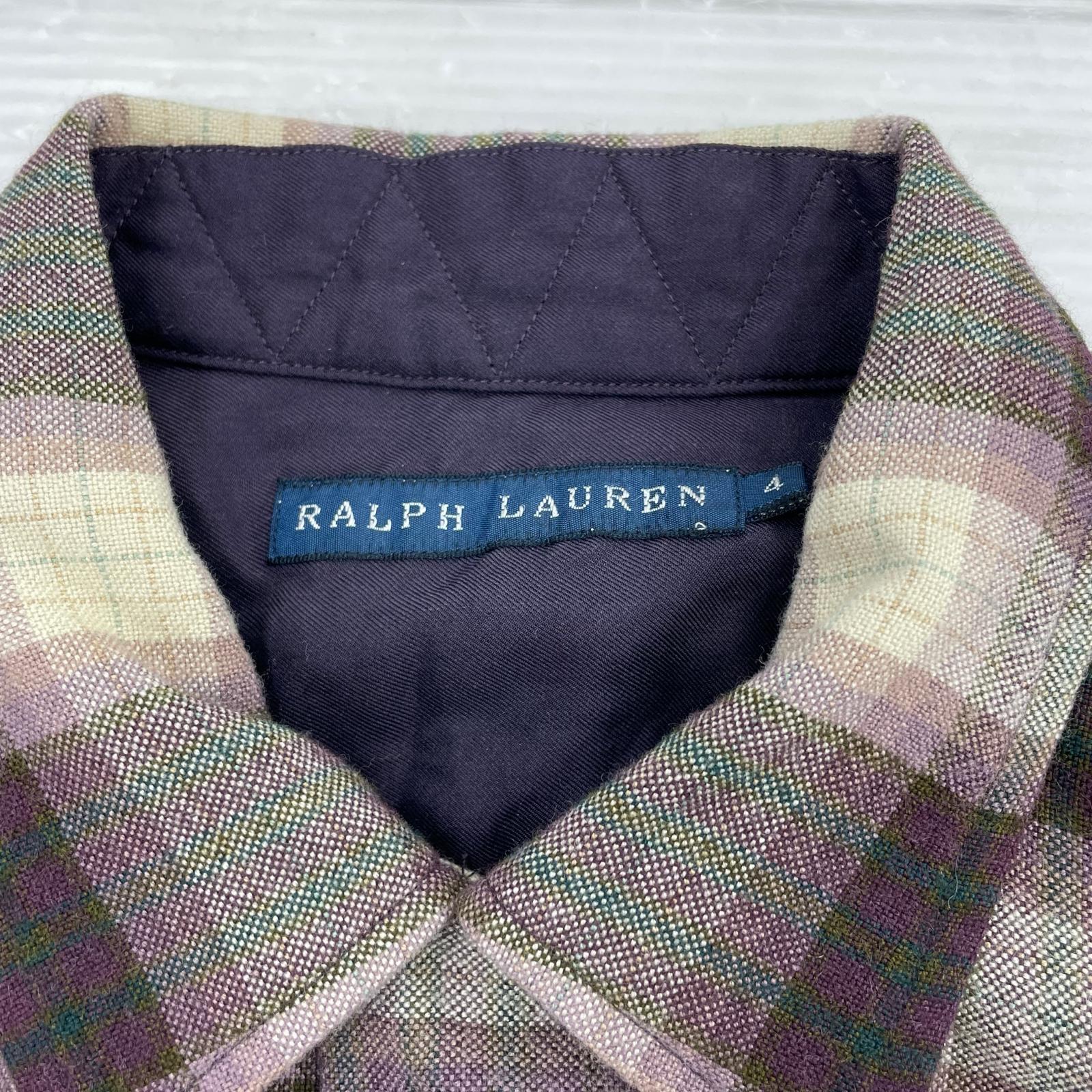 長袖シャツ POLO RALPH LAUREN レーヨン開襟シャツ 4 ブラウン