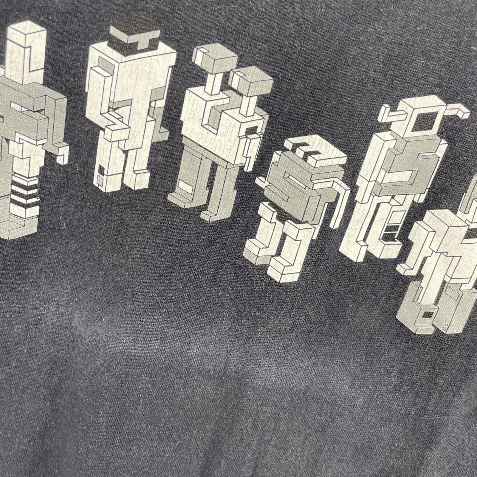 半袖Tシャツ CUSTOMADE ロボットロゴ 黒 ブラック