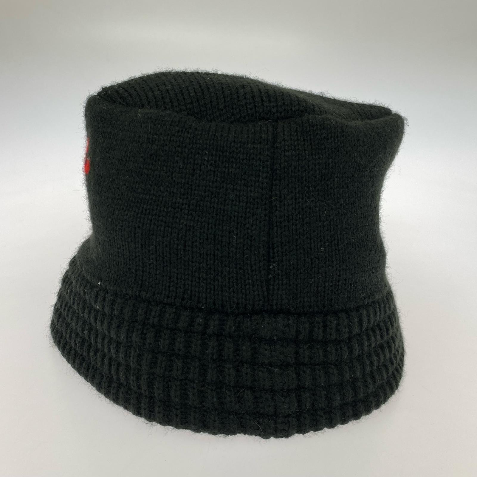 ハット 24AW KNIT BUCKET HAT ブラック