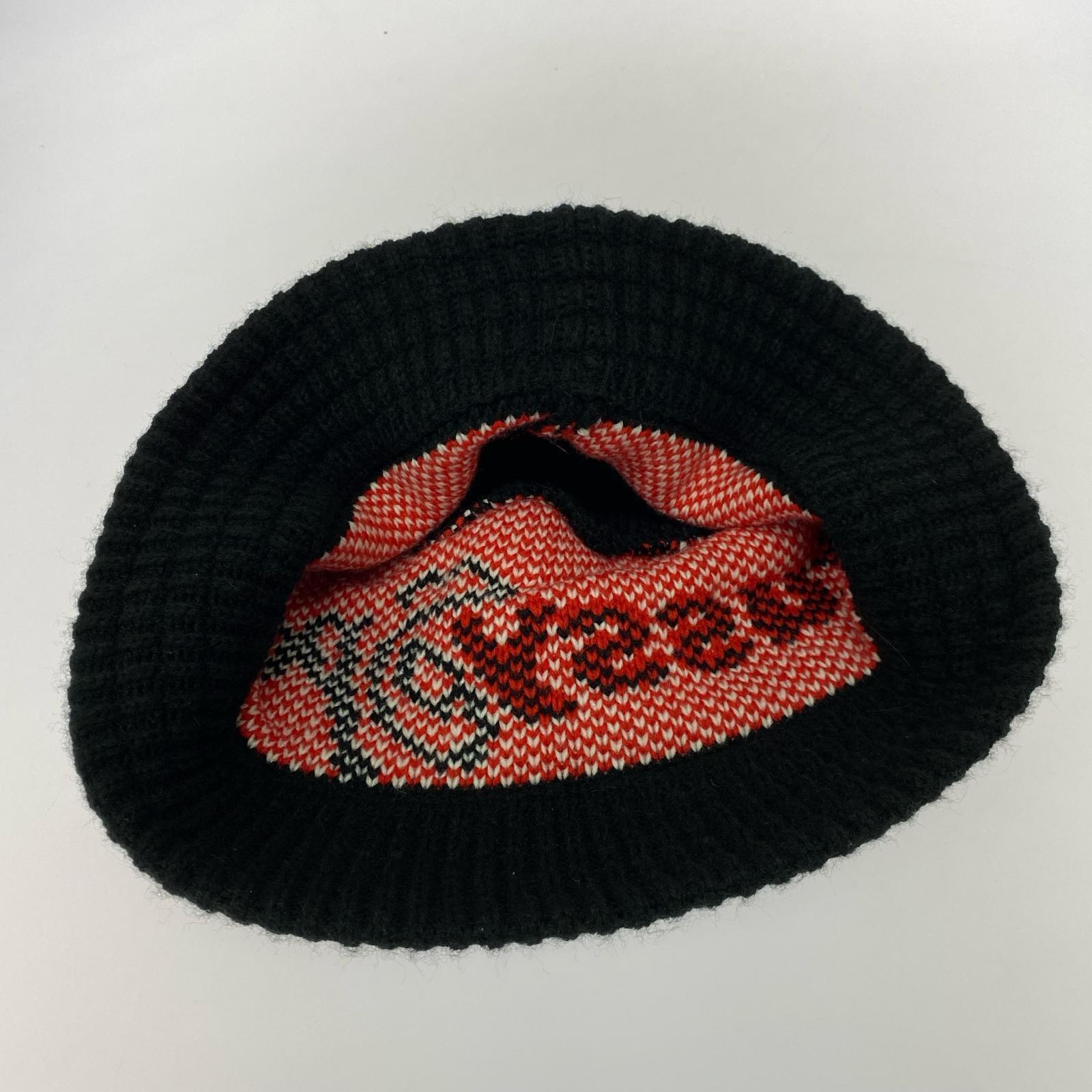 ハット 24AW KNIT BUCKET HAT ブラック