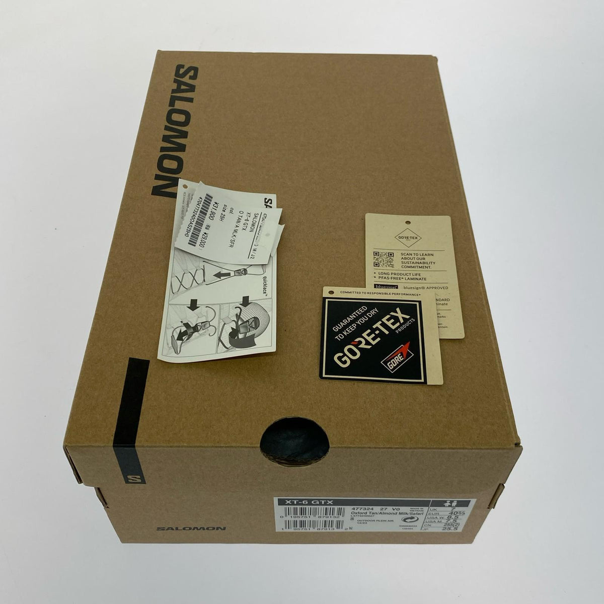 スニーカー XT-6 GTX 25.5cm 25.5cm (US7 1/2 UK7 EU41) ベージュ