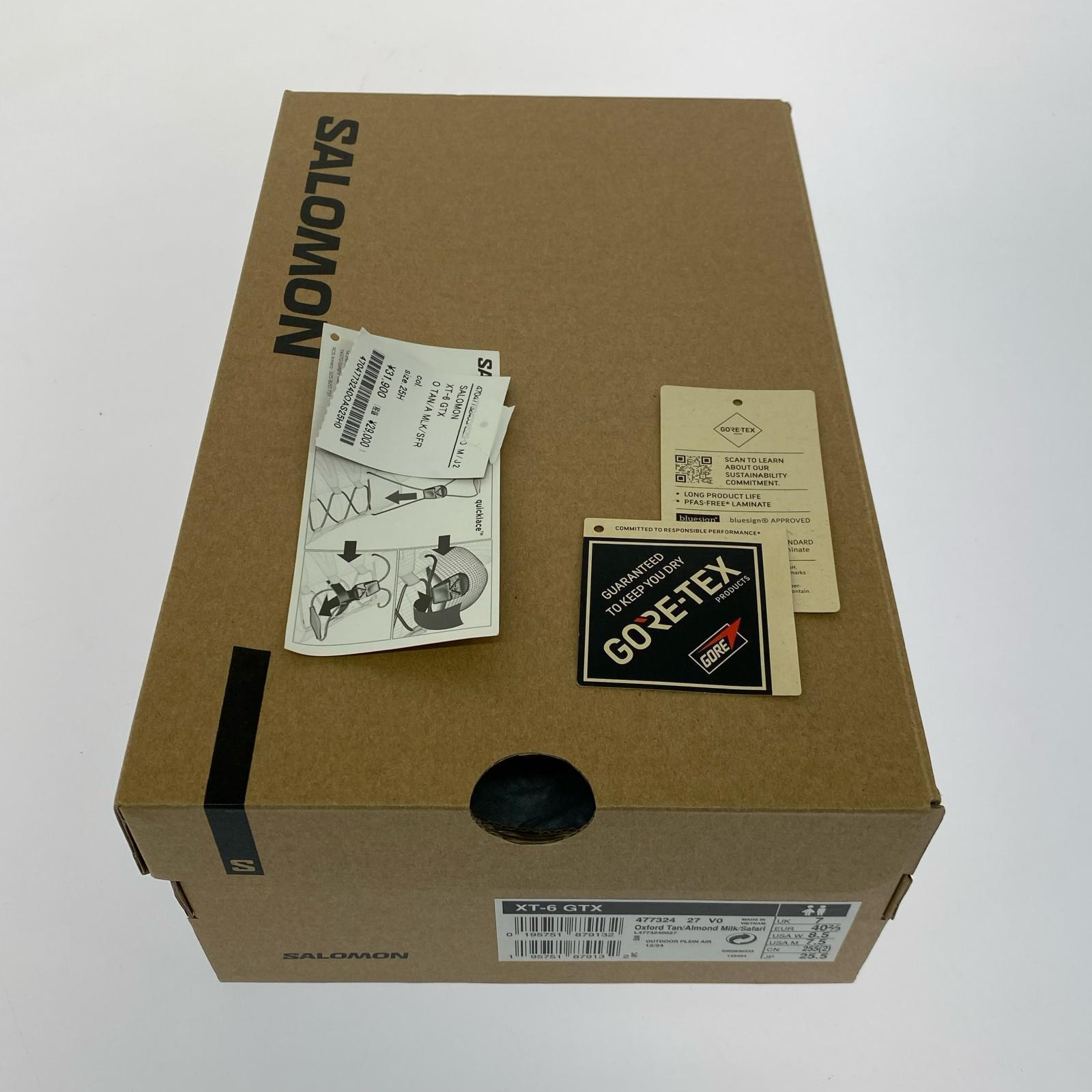 スニーカー XT-6 GTX 25.5cm 25.5cm (US7 1/2 UK7 EU41) ベージュ