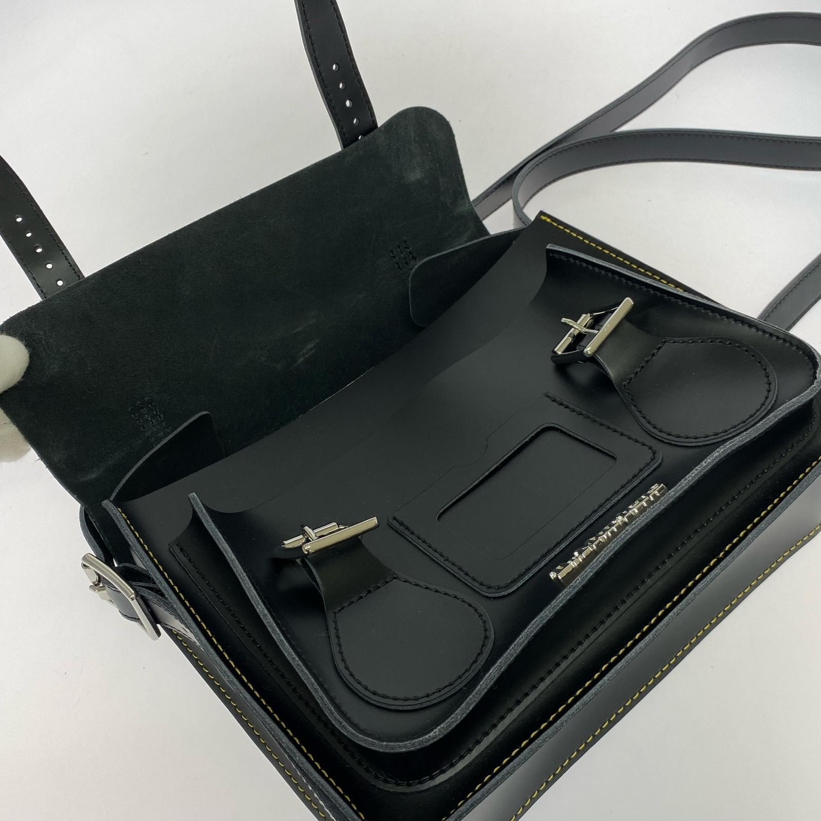 ショルダーバッグ Leather Satchel Bag ブラック