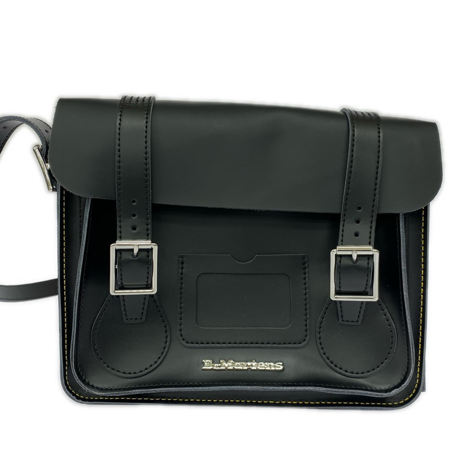 ショルダーバッグ Leather Satchel Bag ブラック